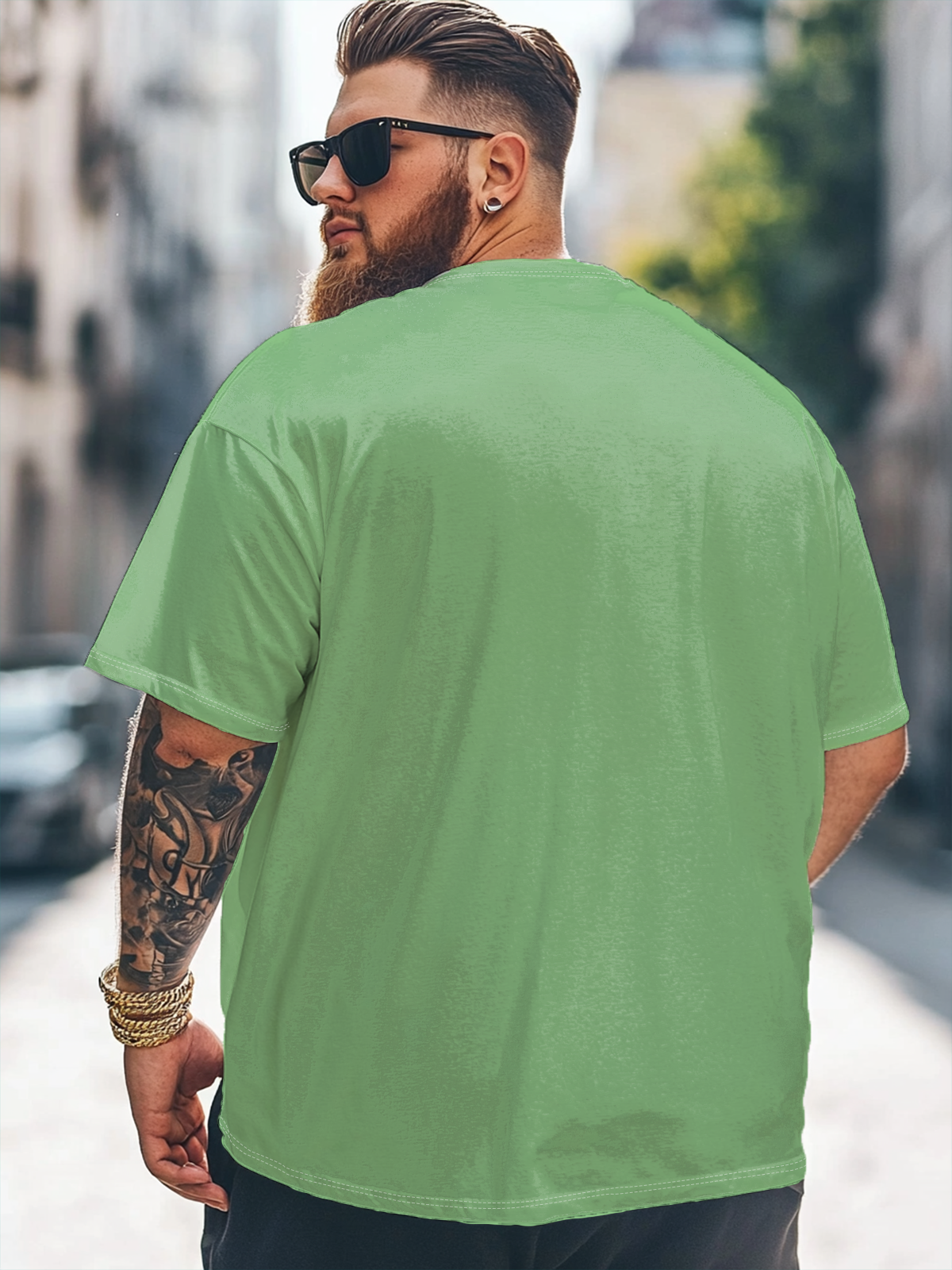 Hardaddy x Kimprut Imut Big Size Men's Skull Gardening Fun Loose T-shirt