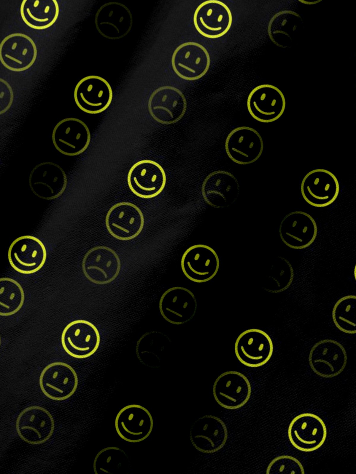 Moisture Wicking 3D Abstract Gradient Color Smiley Short Sleeve Golf Polo