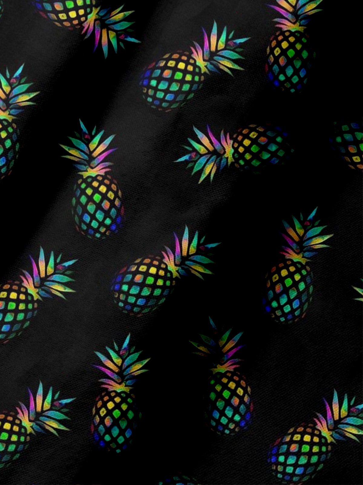 Moisture Wicking Gradient Pineapple Short Sleeve Golf Polo