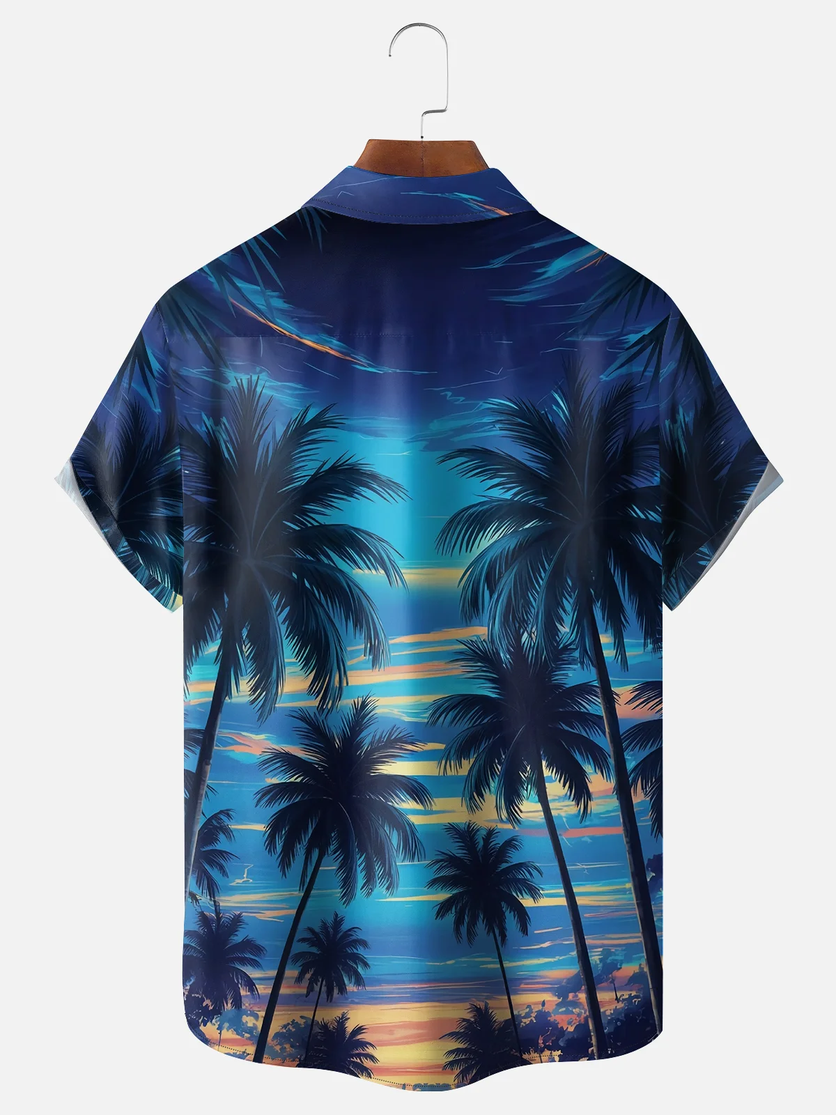 Moisture Wicking Coconut Chest Pocket Hawaiian Shirt