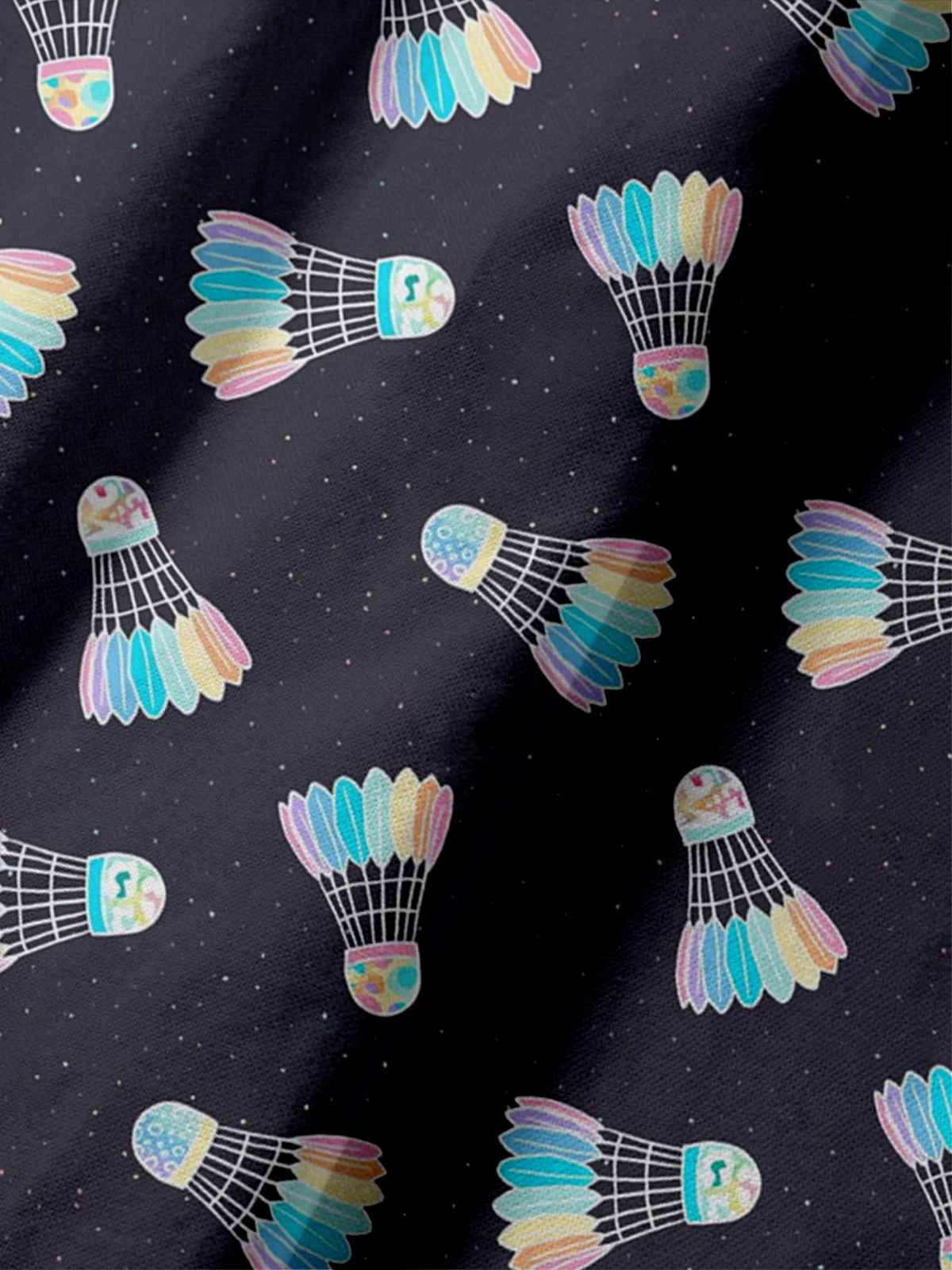 Moisture Wicking Rainbow Badminton Short Sleeve Golf Polo