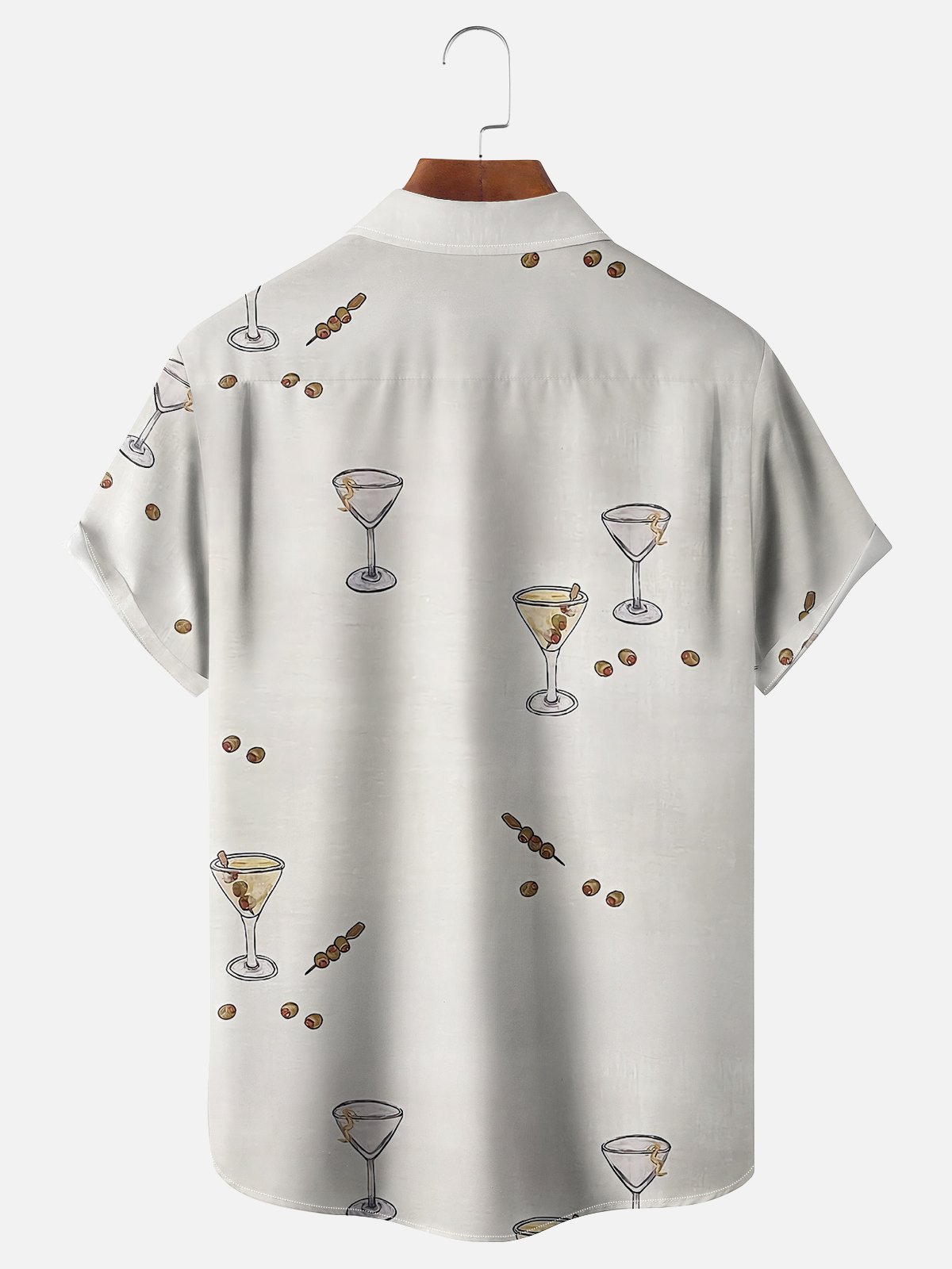 Moisture-wicking Young and Fun Cocktail Chest Pocket Casual Shirt