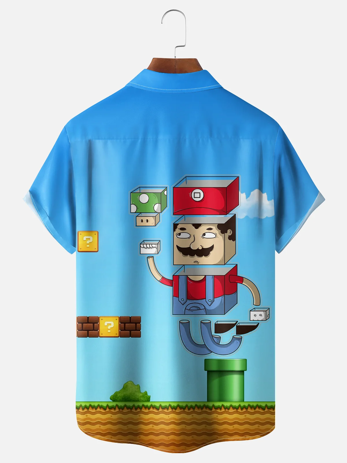 Hardaddy X Artist Contatoeoli Studio Moisture-wicking Cartoon Game Chest Pocket Hawaiian Shirt