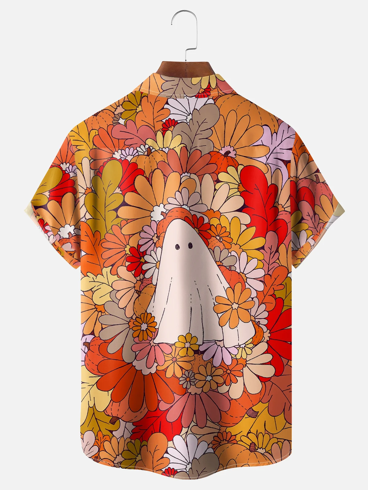 Hardaddy X Artist Stephen Wade Moisture-wicking Ghost Floral Chest Pocket Hawaiian Shirt
