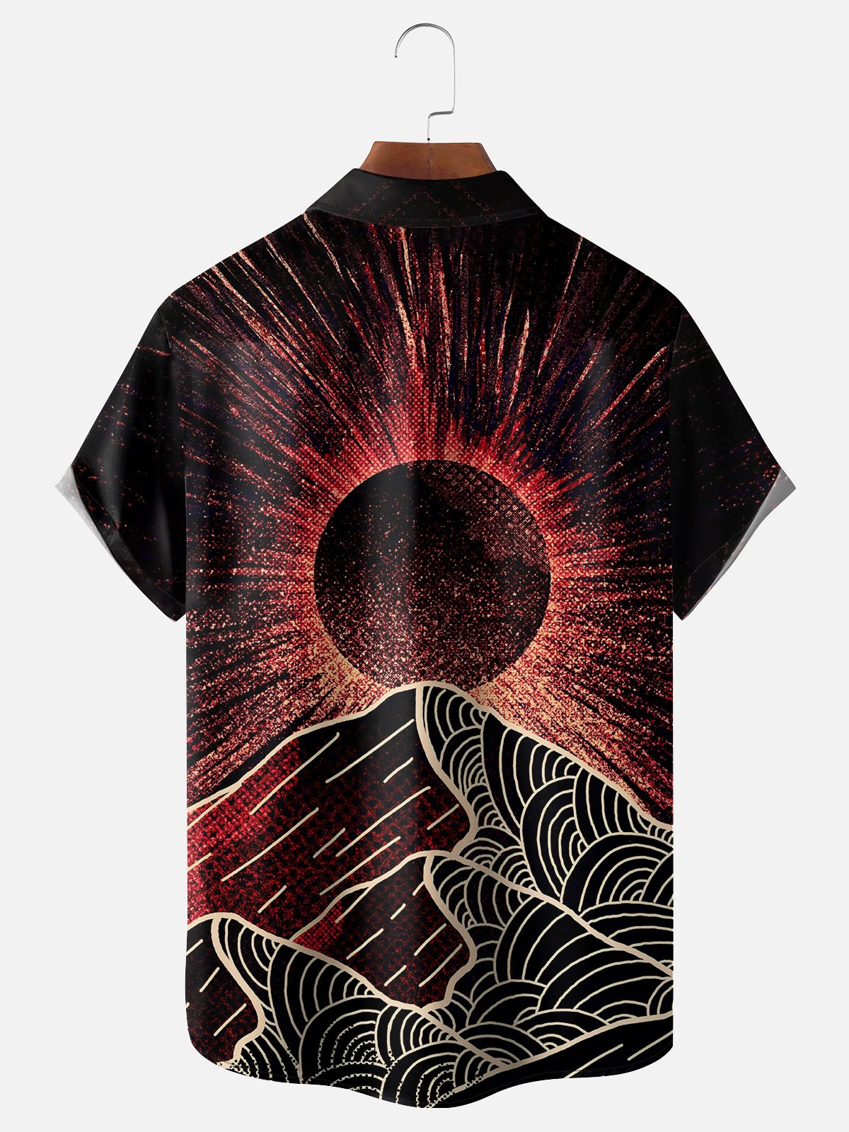 Hardaddy x Stephen Wade Moisture-wicking Avant-garde Mountain Sunset Hawaiian Shirt