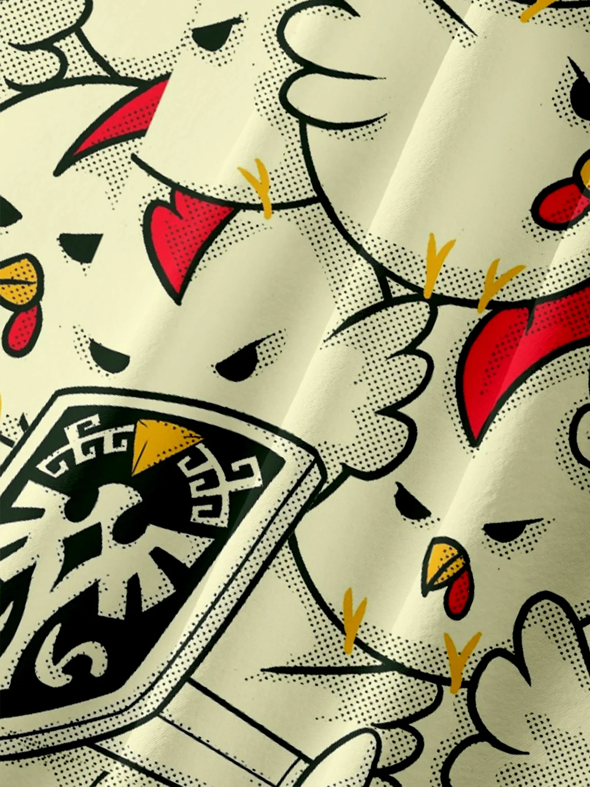 Hardaddy X Artist Contatoeoli Studio Moisture-wicking Chicken Chest Pocket Hawaiian Shirt