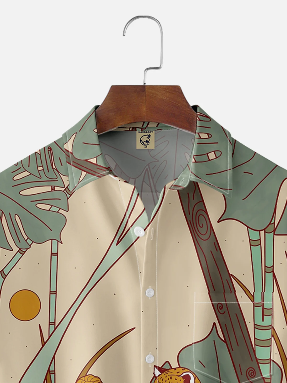 Hardaddy x Stephen Wade Moisture-wicking Beauty and the Leopard Art Painting Hawaiian Shirt