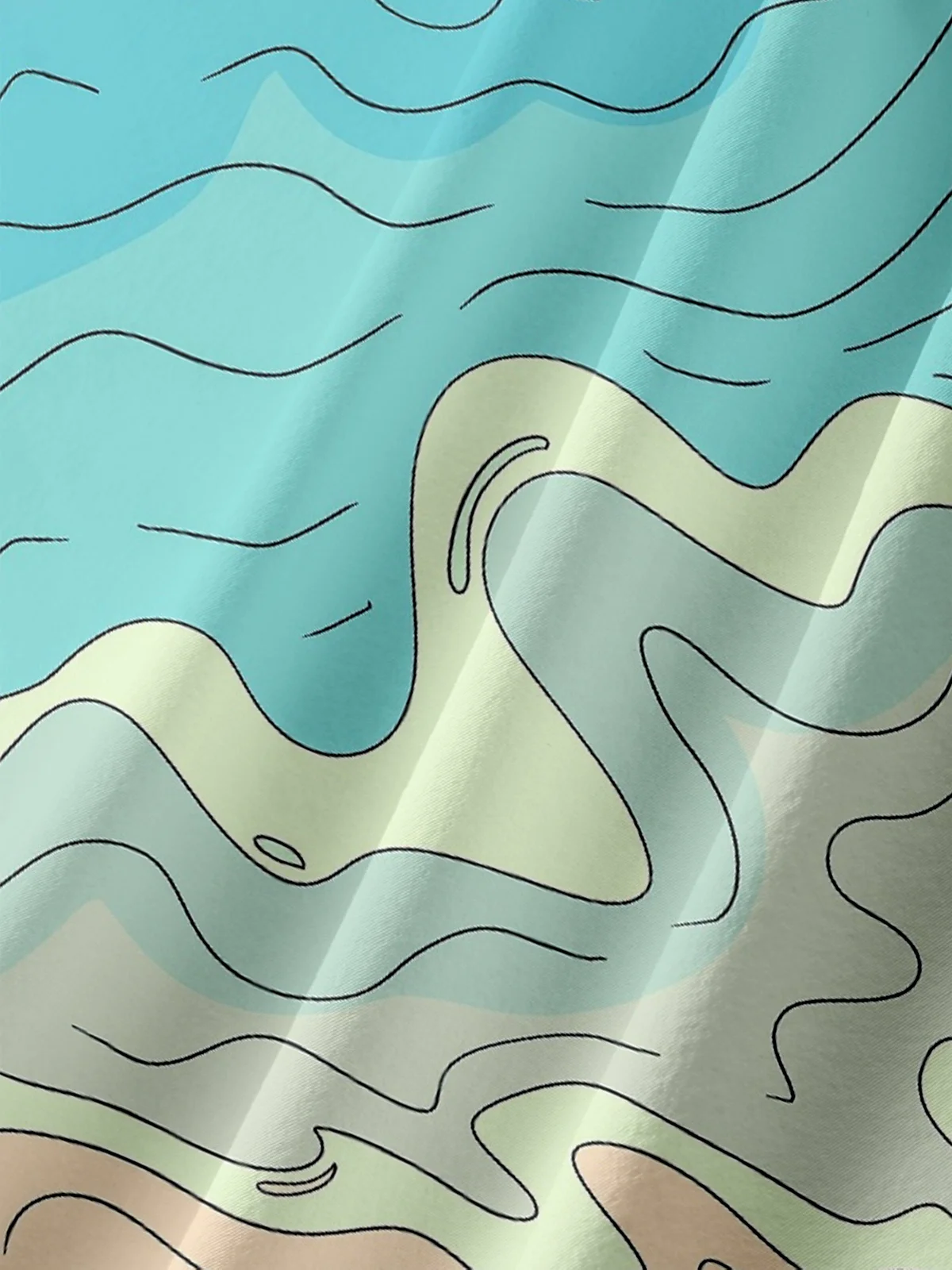 Hardaddy X Artist Stephen Wade Moisture-wicking Sea Surfing Chest Pocket Hawaiian Shirt
