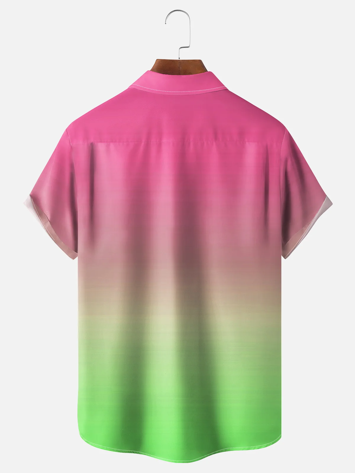 Hardaddy x Marcio Lima Moisture Wicking Gradient Color Anime Chest Pocket Bowling Shirt