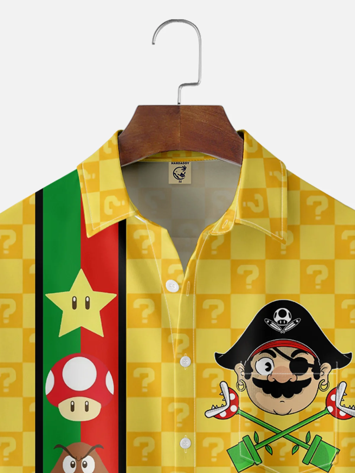 Hardaddy X Artist Contatoeoli Studio Moisture-wicking Cartoon Game Chest Pocket Bowling Shirt