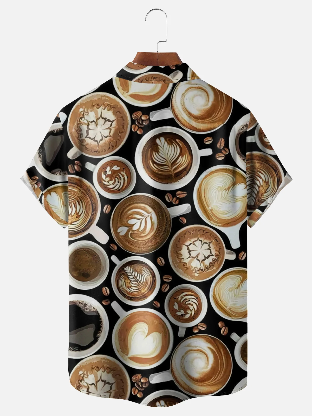 Hardaddy X Artist Kimprut Imut Moisture-wicking Coffee Sloth Chest Pocket Hawaiian Shirt