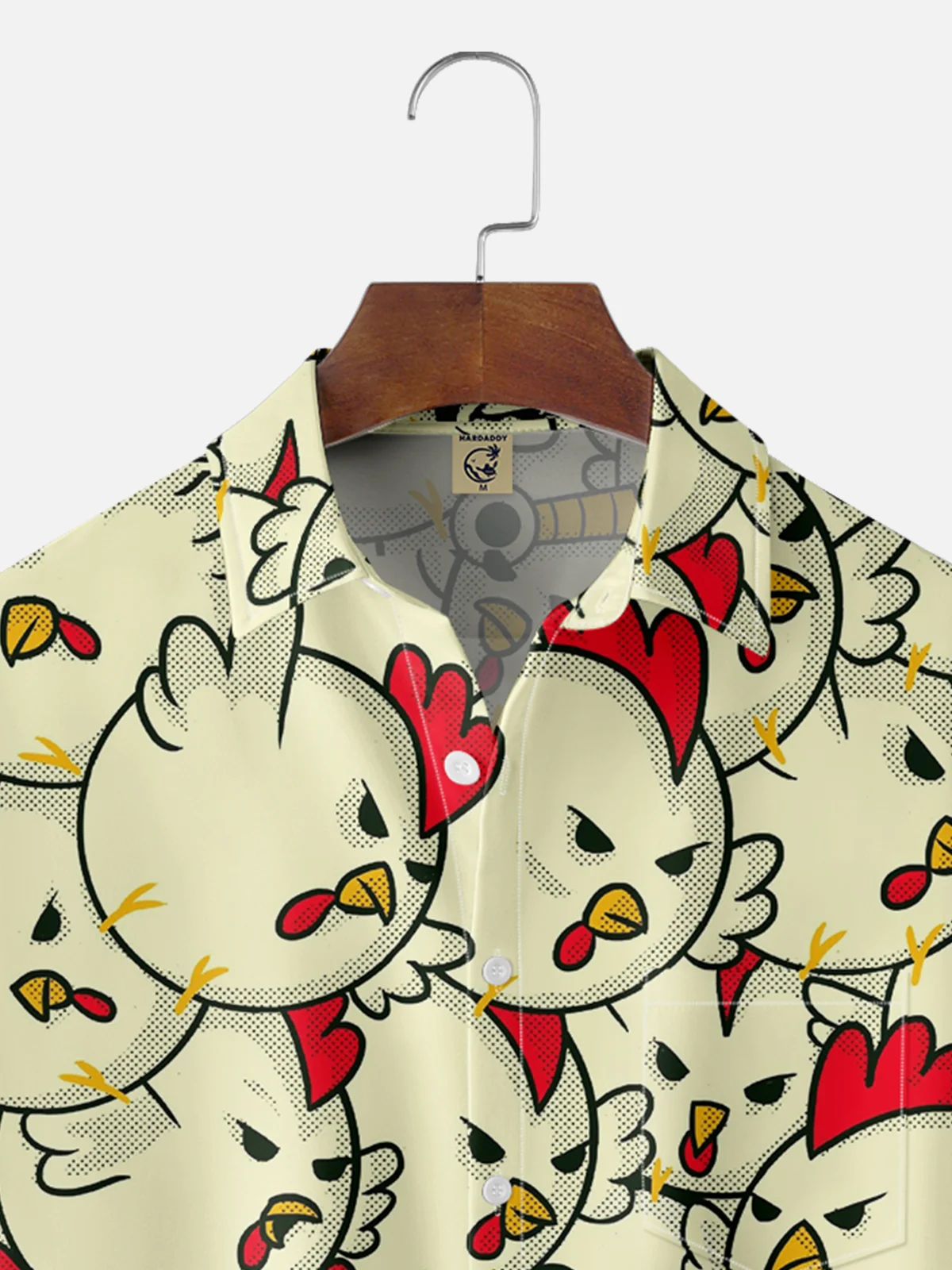 Hardaddy X Artist Contatoeoli Studio Moisture-wicking Chicken Chest Pocket Hawaiian Shirt