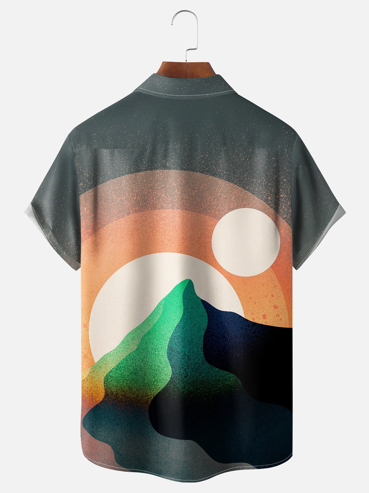 Hardaddy X Artist Stephen Wade Moisture-wicking Landscape Chest Pocket Hawaiian Shirt