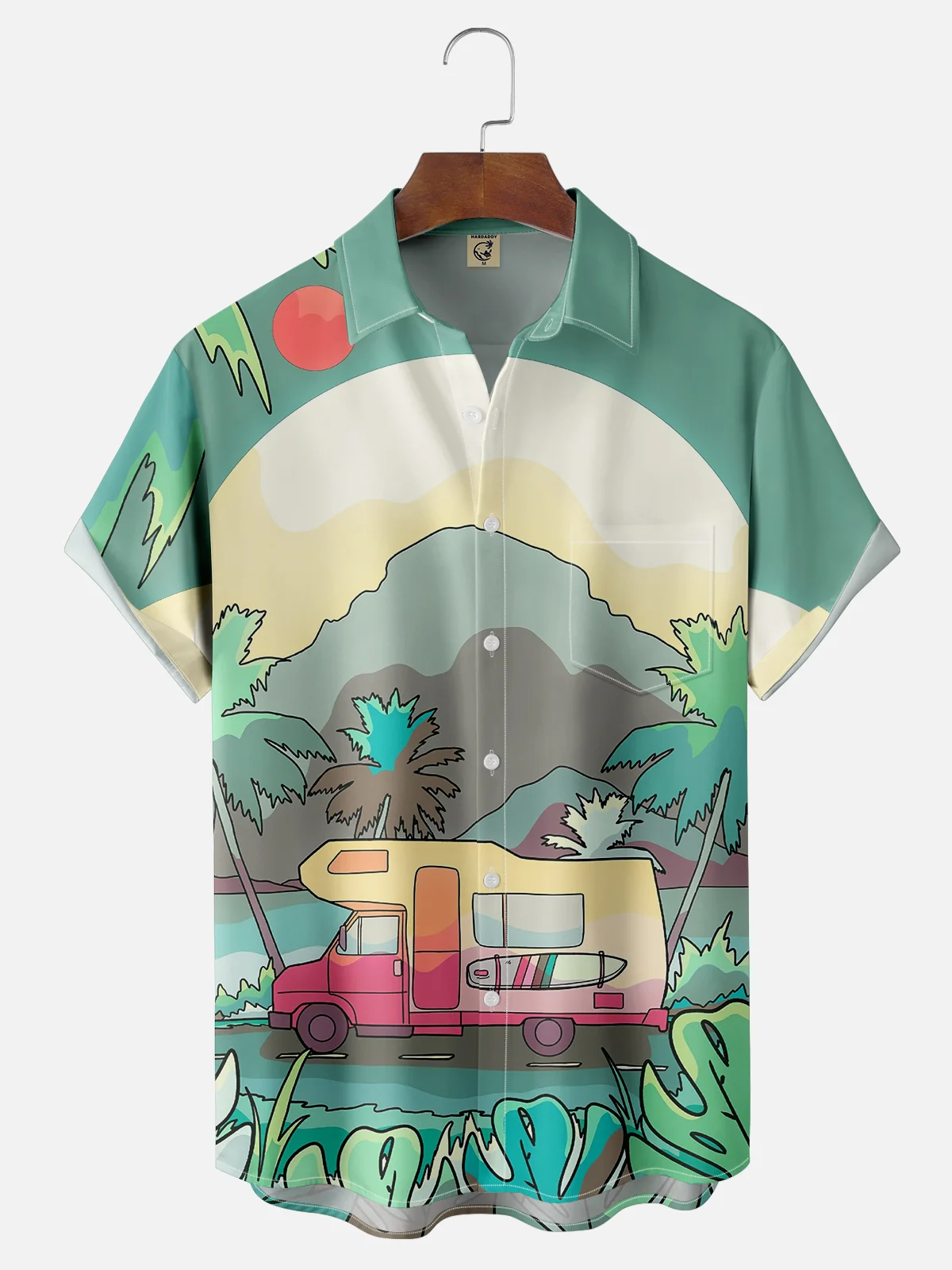 Hardaddy x Stephen Wade Moisture-wicking Beach Car Surfboard Hawaiian Shirt