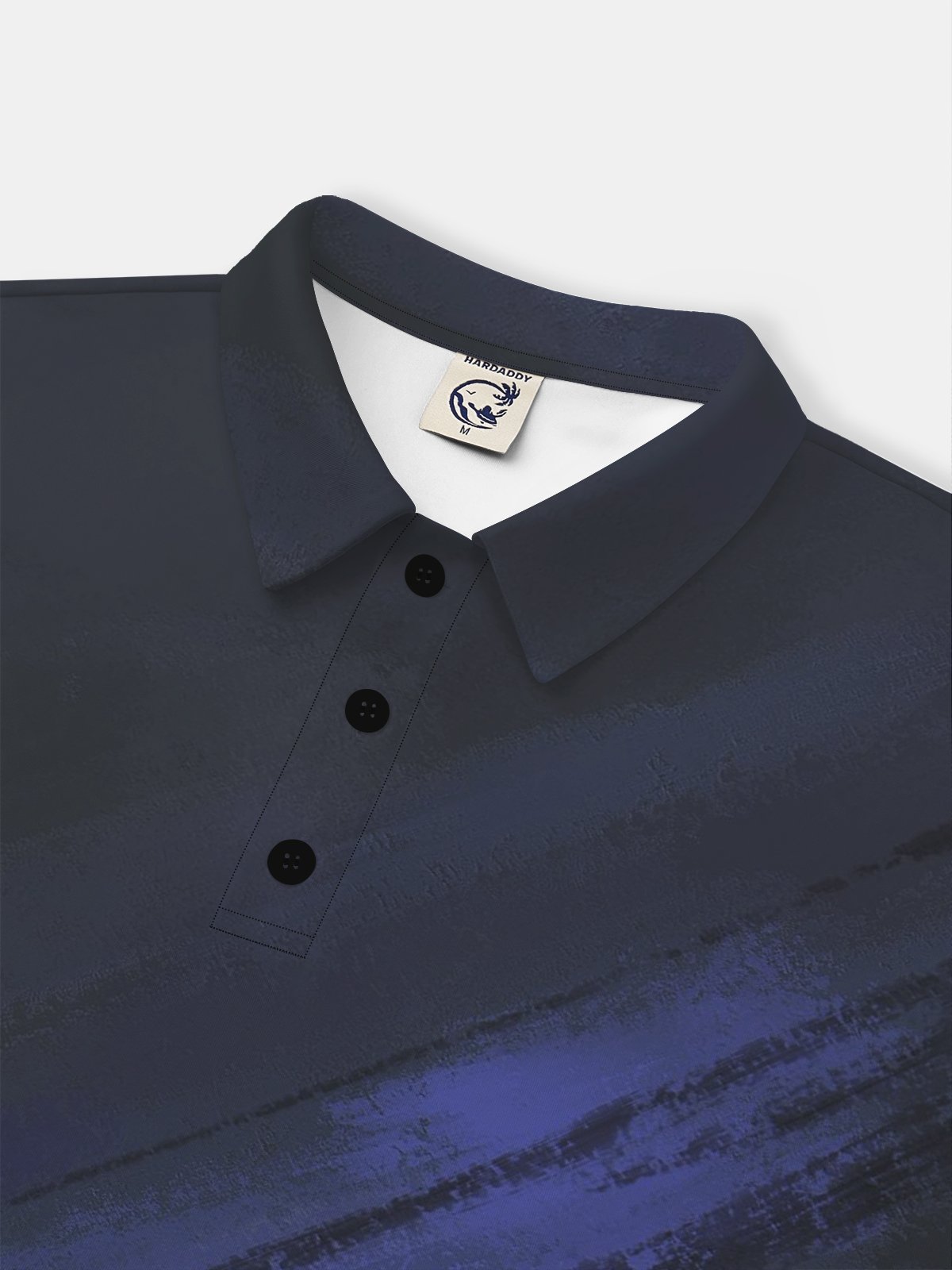 Moisture Wicking 3D Abstract Gradient Geometric Short Sleeve Golf Polo
