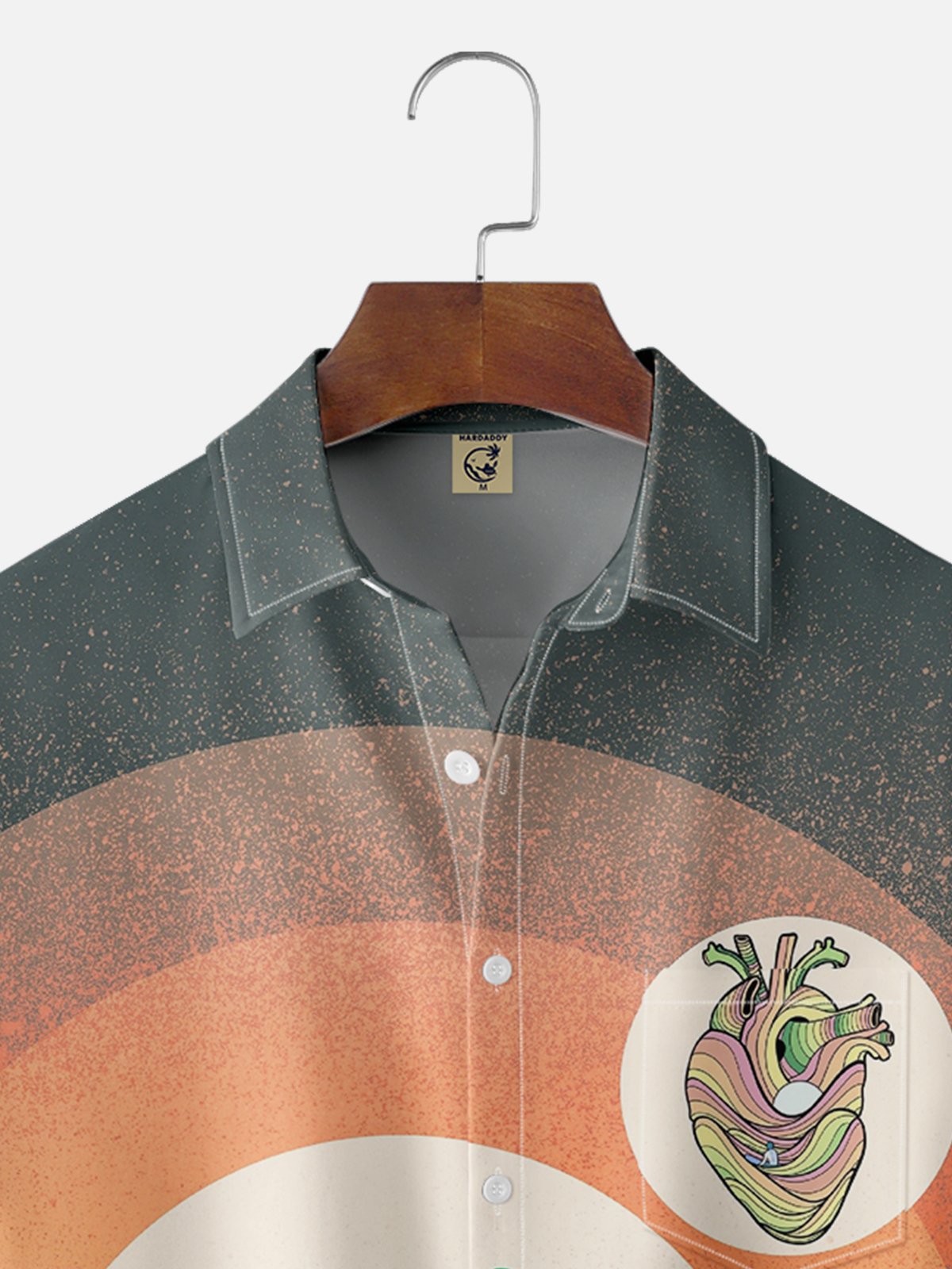 Hardaddy X Artist Stephen Wade Moisture-wicking Landscape Chest Pocket Hawaiian Shirt