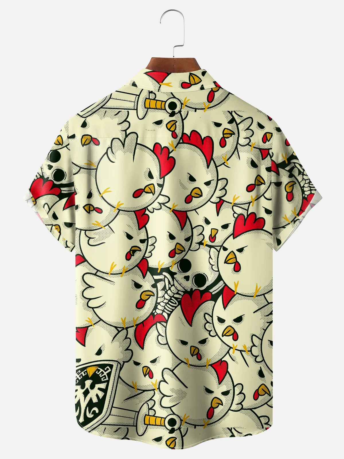 Hardaddy X Artist Contatoeoli Studio Moisture-wicking Chicken Chest Pocket Hawaiian Shirt