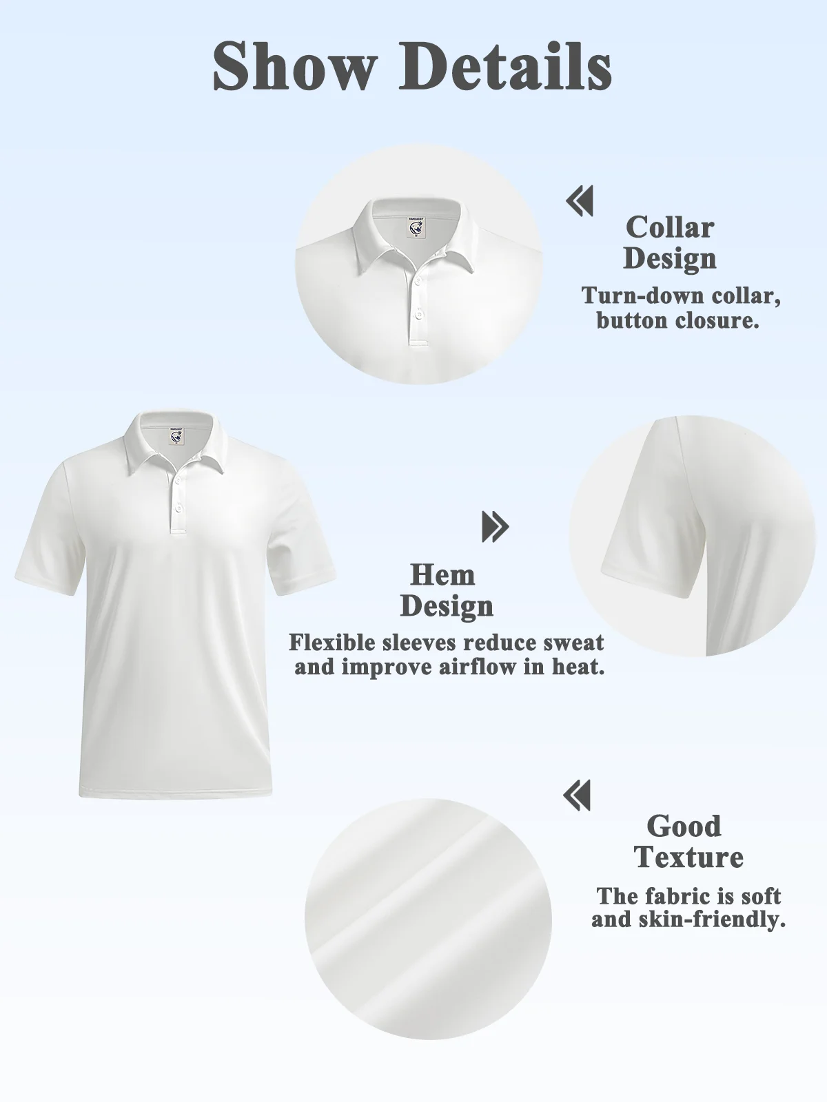 Moisture Wicking Ombre Crab Lobster Short Sleeve Golf Polo
