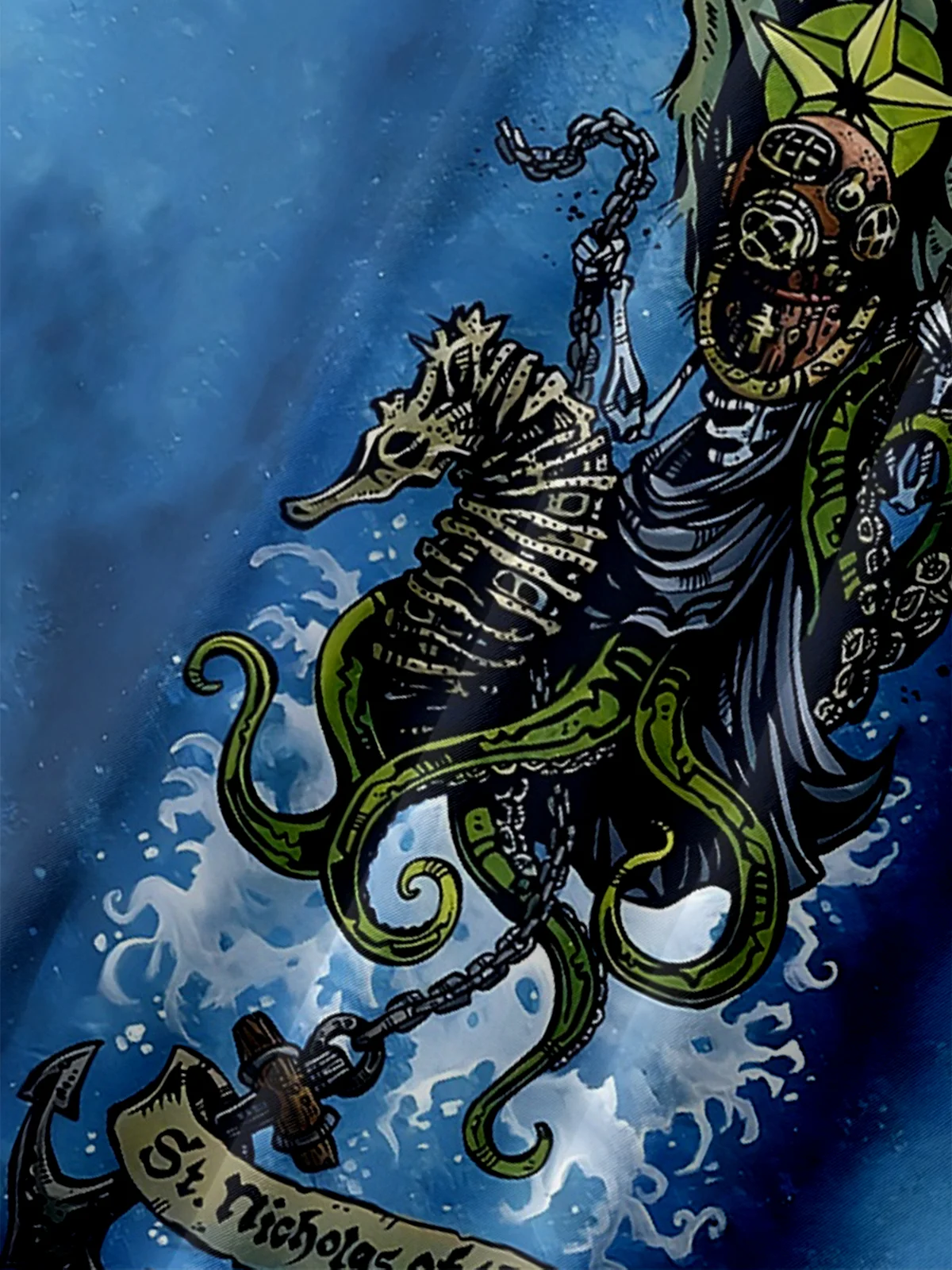 Saint Nicholas Of The Sea Shirt By David Lozeau