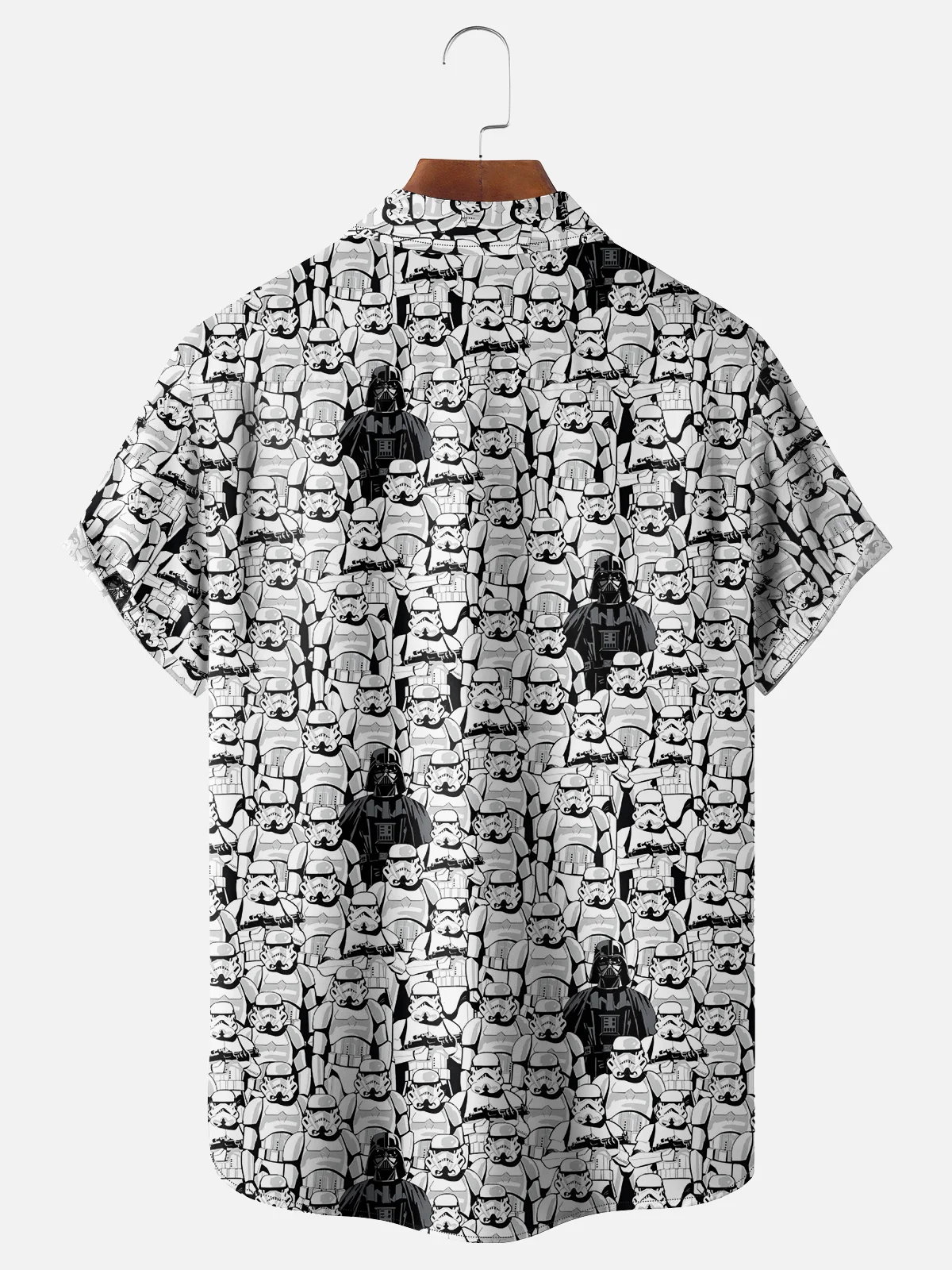 Moisture Wicking Star Wars Fighter Chest Pocket Hawaiian Shirt