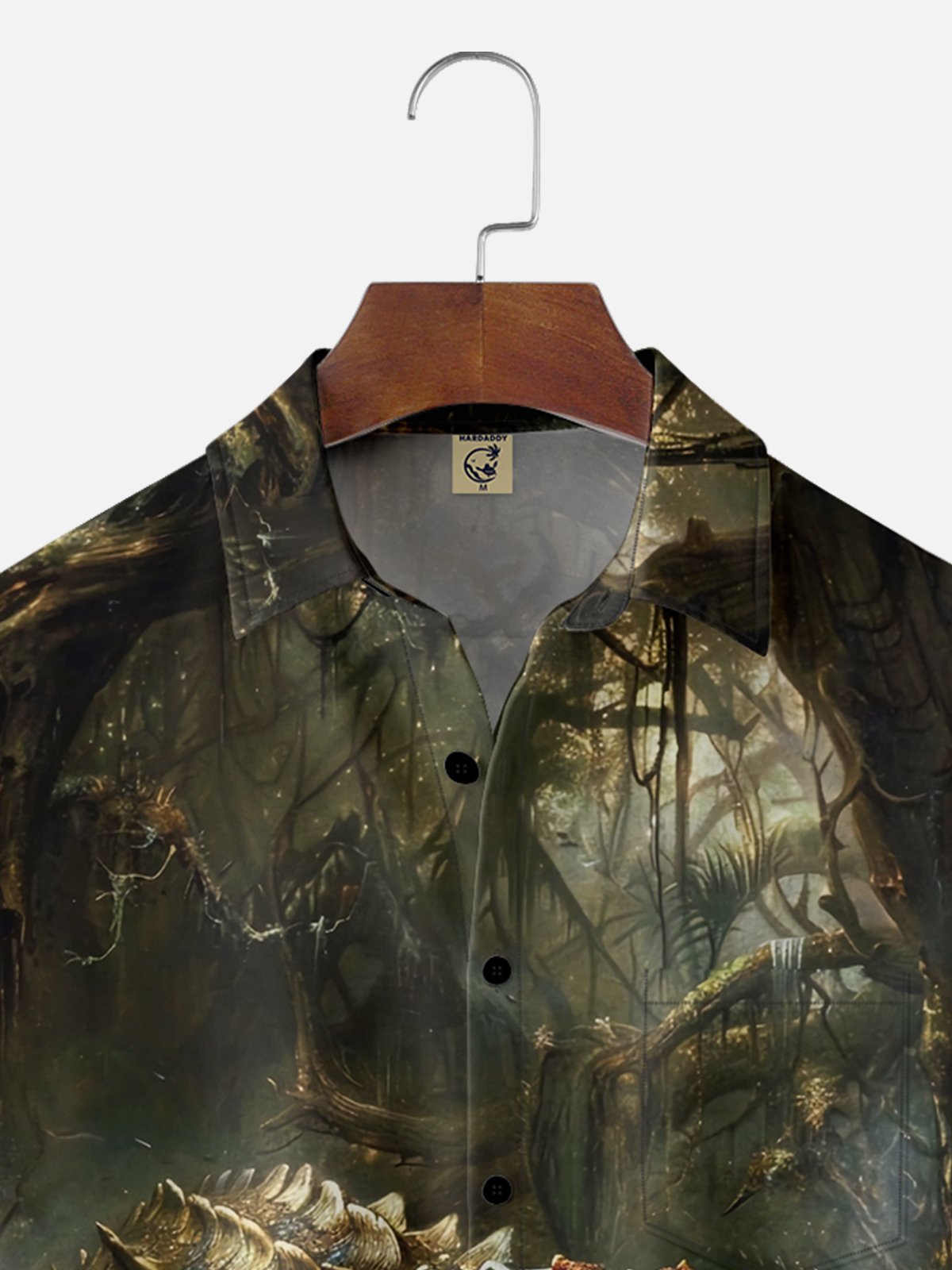 Moisture Wicking Croc Chest Pocket Hawaiian Shirt