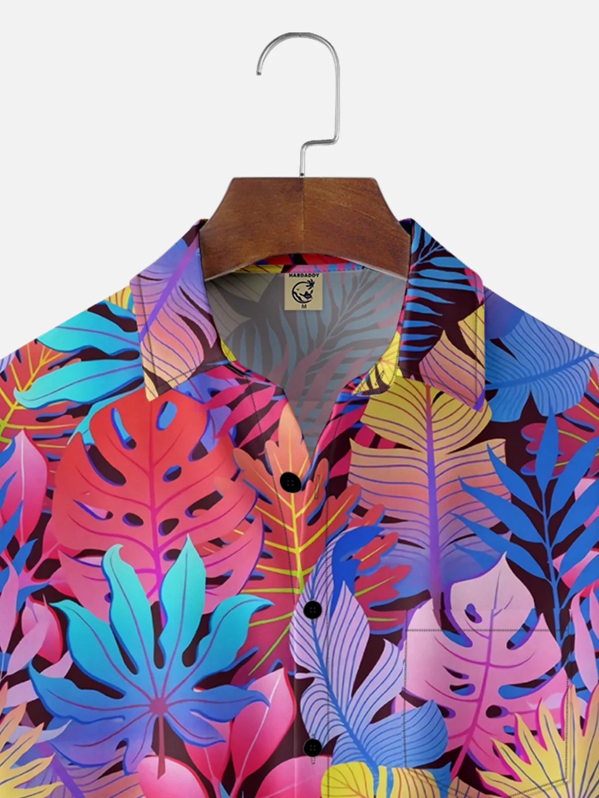 Moisture Wicking Tropical Greens Chest Pocket Hawaiian Shirt
