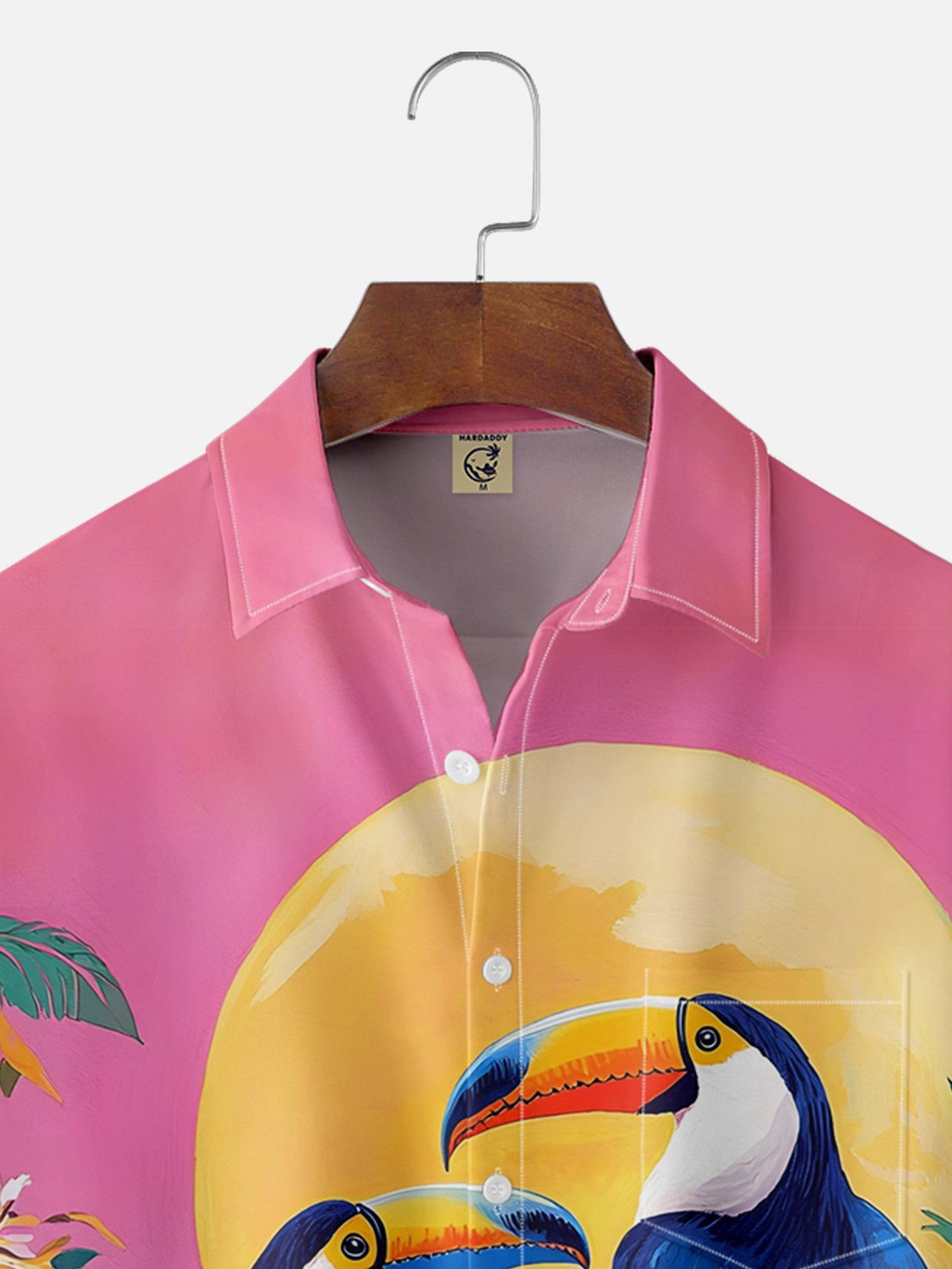 Moisture-wicking Toucan Chest Pocket Hawaiian Shirt