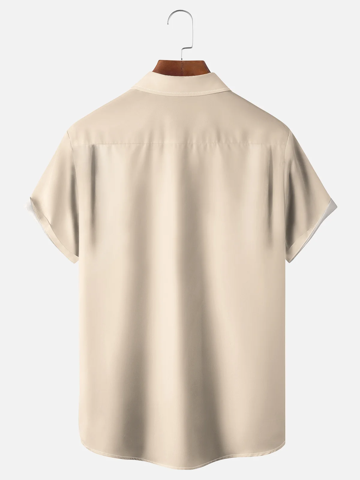 Moisture-wicking Vintage Girl Cocktail Chest Pocket Bowling Shirt