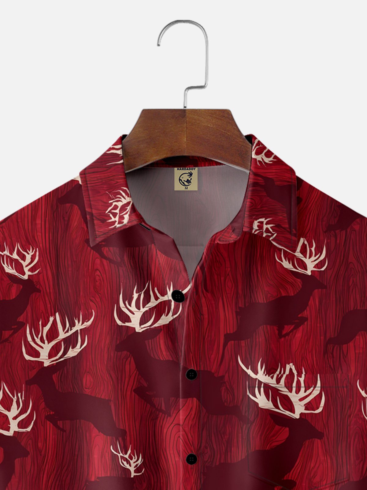Moisture-wicking Canada Day Elk Chest Pocket Casual Shirt