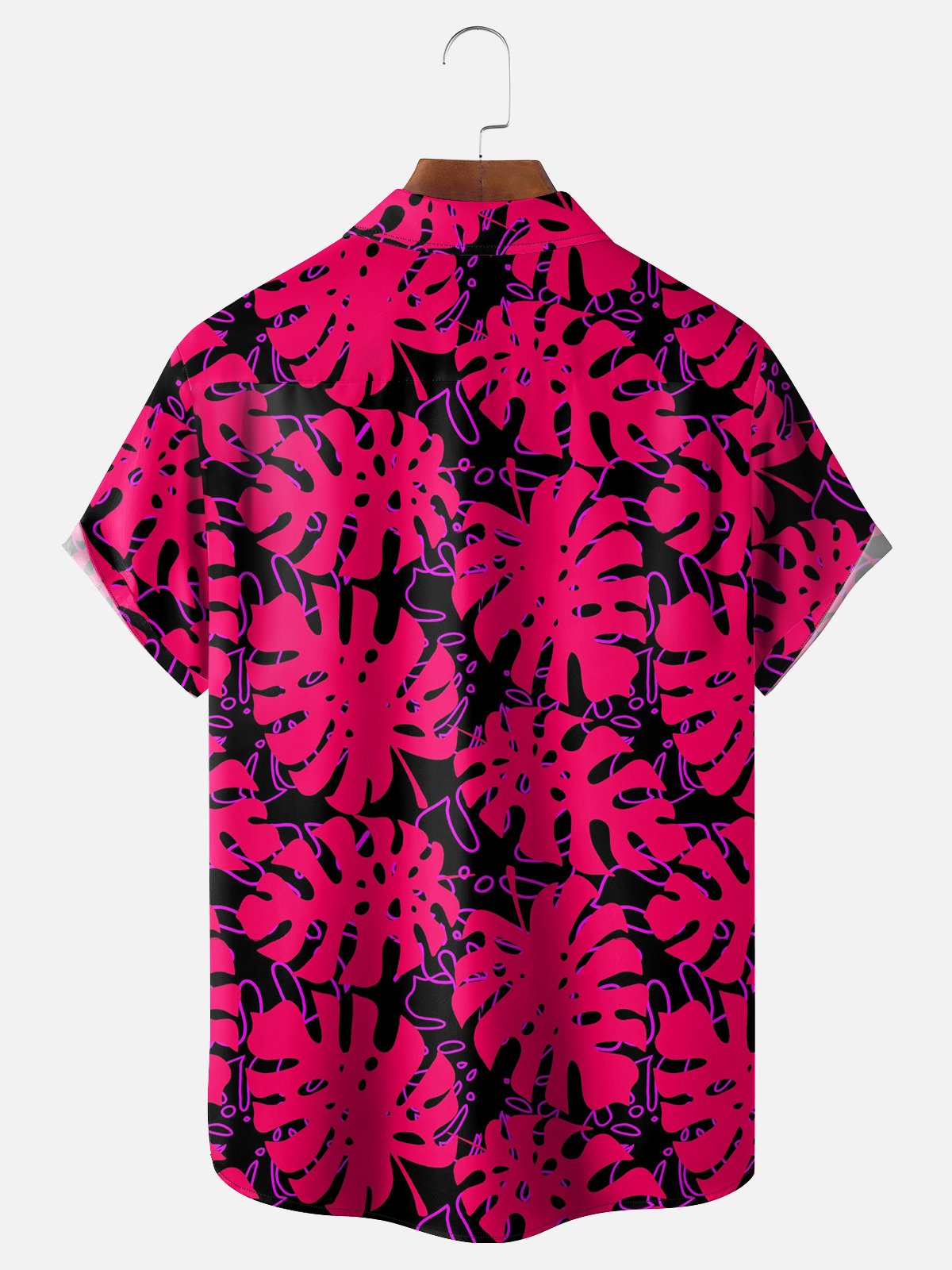 Moisture Wicking Tropical Greens Chest Pocket Hawaiian Shirt