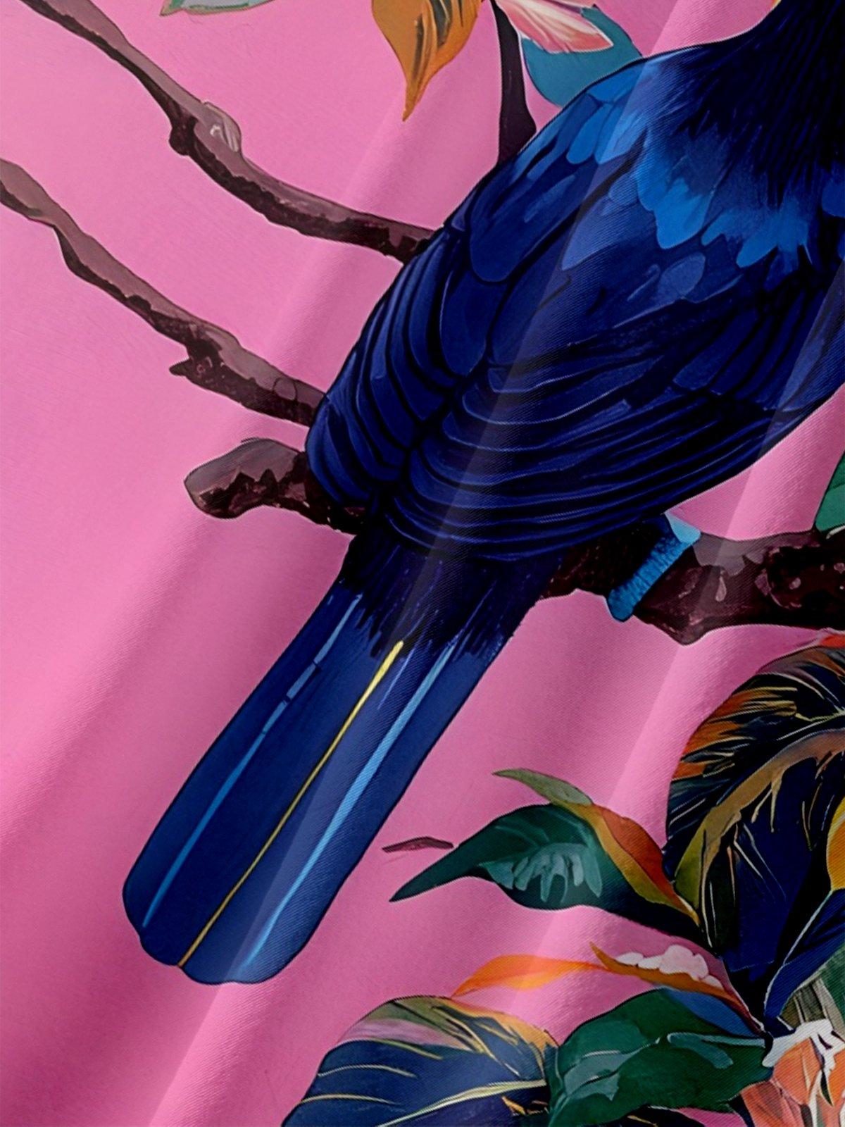 Moisture-wicking Toucan Chest Pocket Hawaiian Shirt