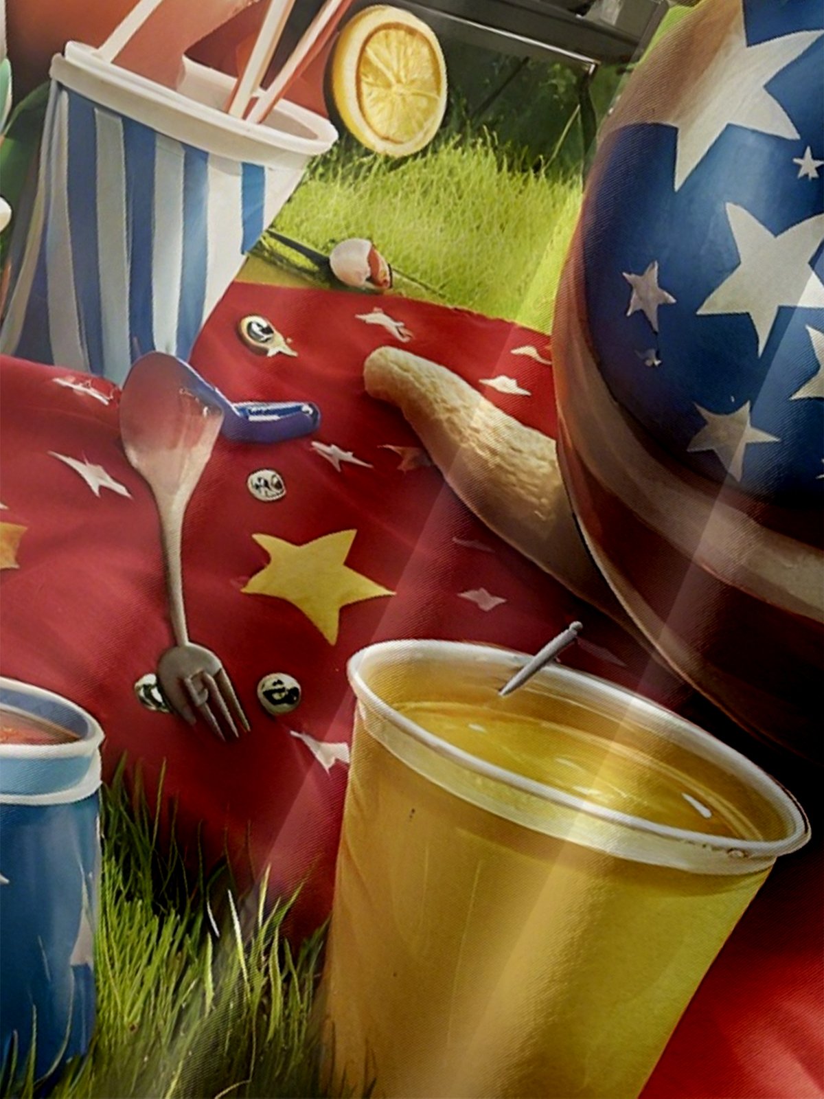 Moisture Wicking American Flag Snail Chest Pocket Hawaiian Shirt