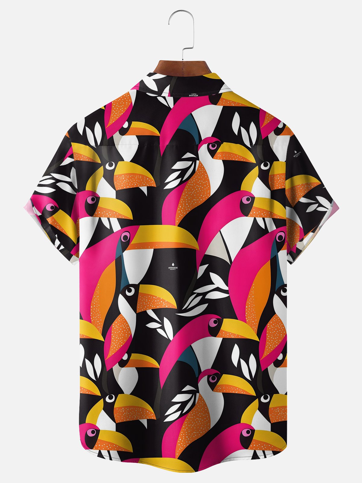 Moisture-wicking Toucan Chest Pocket Hawaiian Shirt