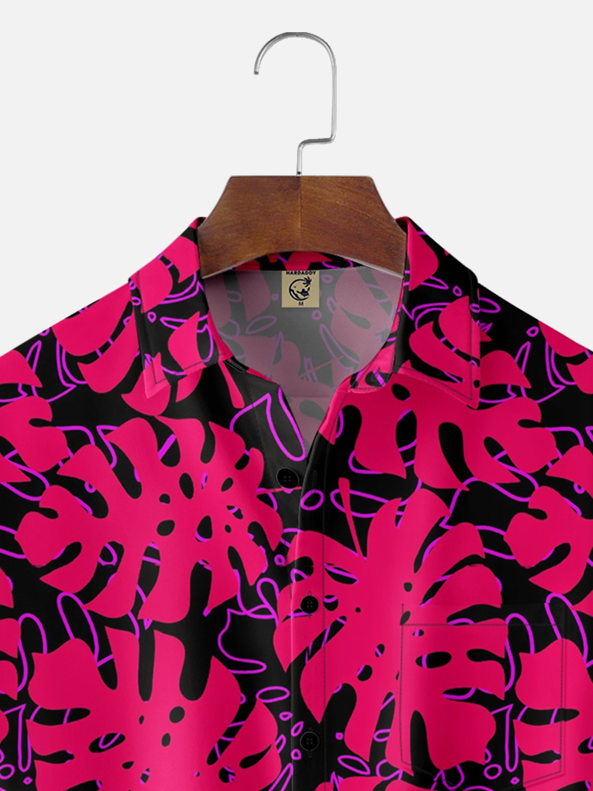 Moisture Wicking Tropical Greens Chest Pocket Hawaiian Shirt
