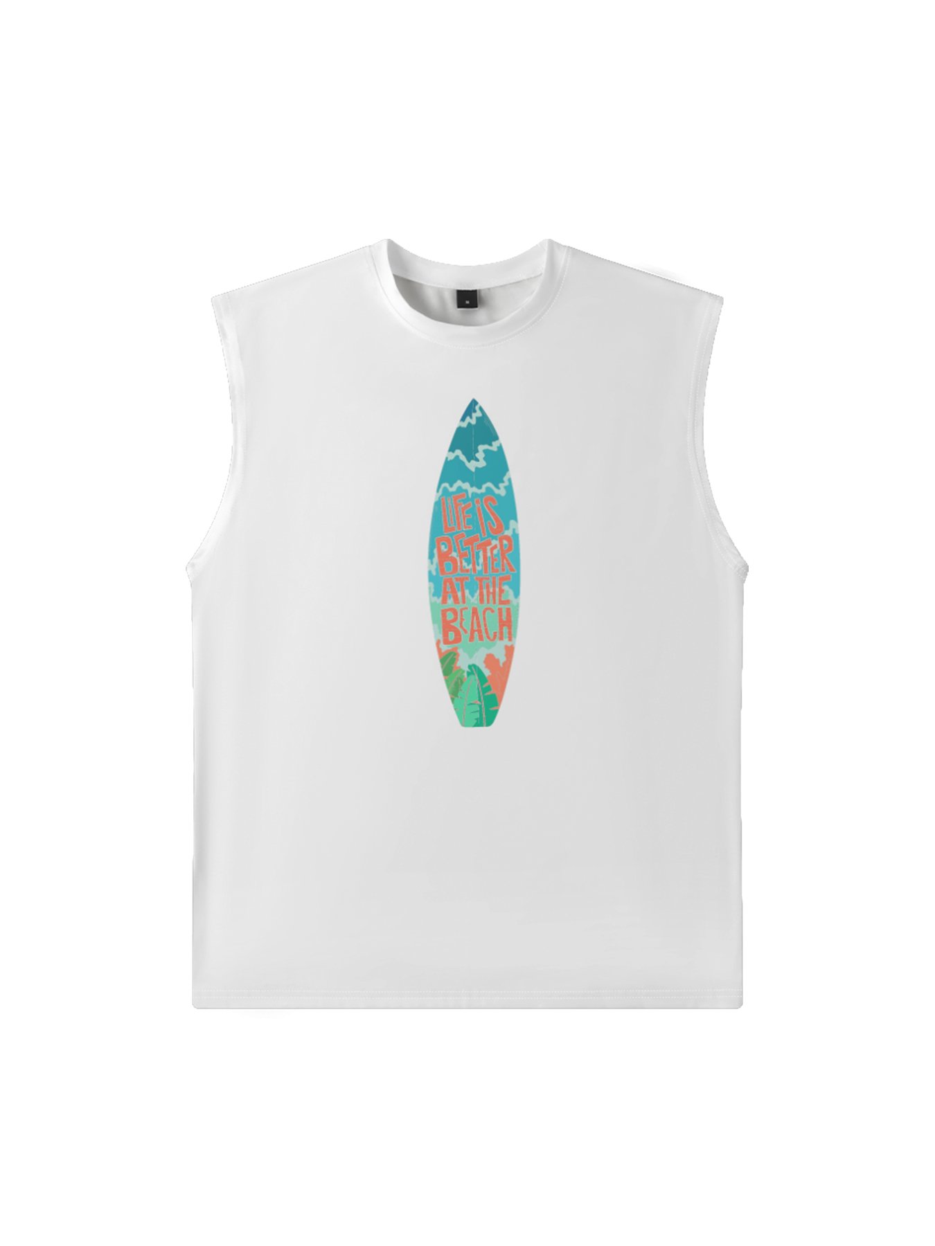 Hardaddy X Artist Stephen Wade Mens Crewneck Tank Tops Sea Surfing Beach Sleeveless Shirt