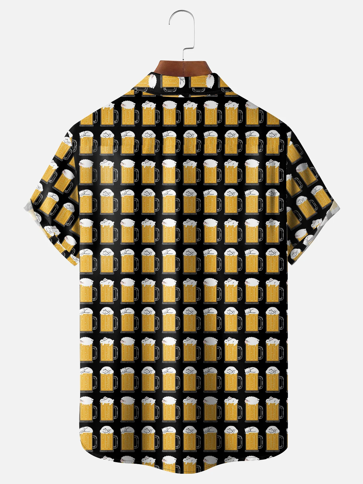 Hardaddy X Artist Coffee Man Moisture-wicking Bear Beer Chest Pocket Hawaiian Shirt