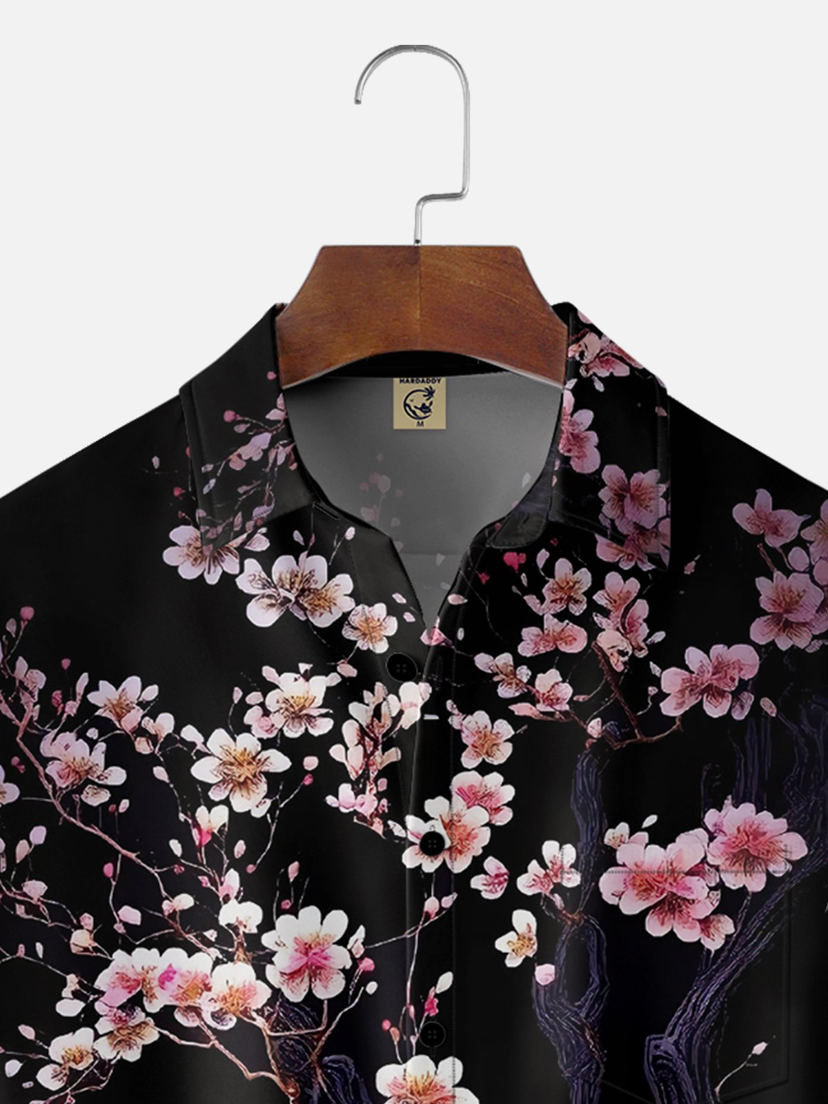 Moisture-wicking Japanese Sakura Chest Pocket Hawaiian Shirt