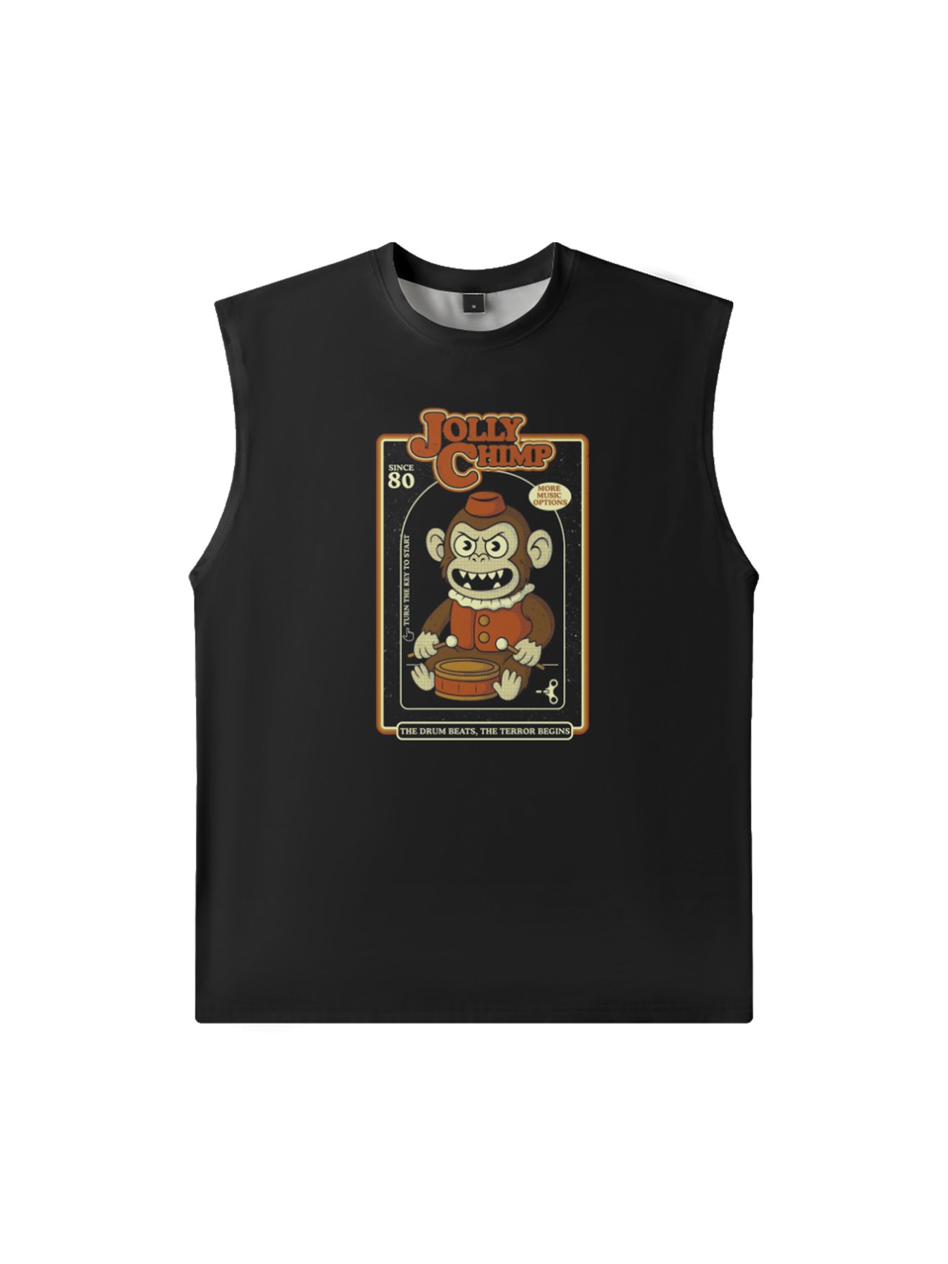 Hardaddy X Artist Contatoeoli Studio Mens Crewneck Tank Tops Jolly Chimp Beach Sleeveless Shirt