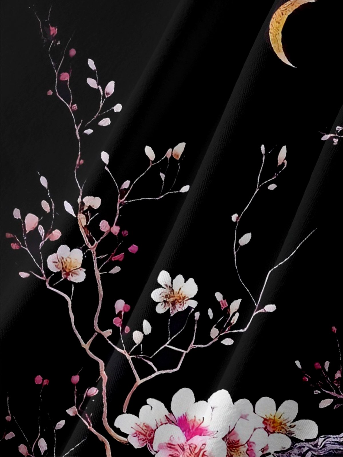 Moisture-wicking Japanese Sakura Chest Pocket Hawaiian Shirt