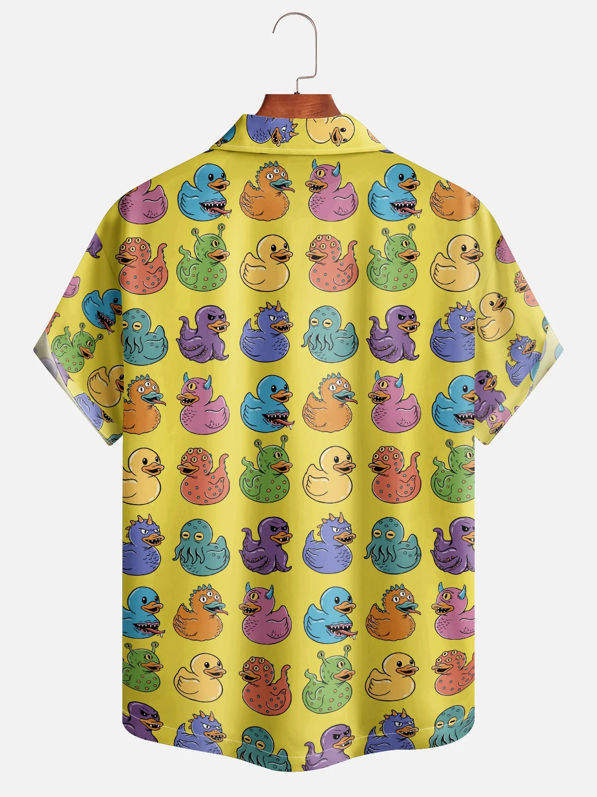 Hardaddy X Artist Coffee Man Moisture-wicking Ducks Aloha Camp Shirt