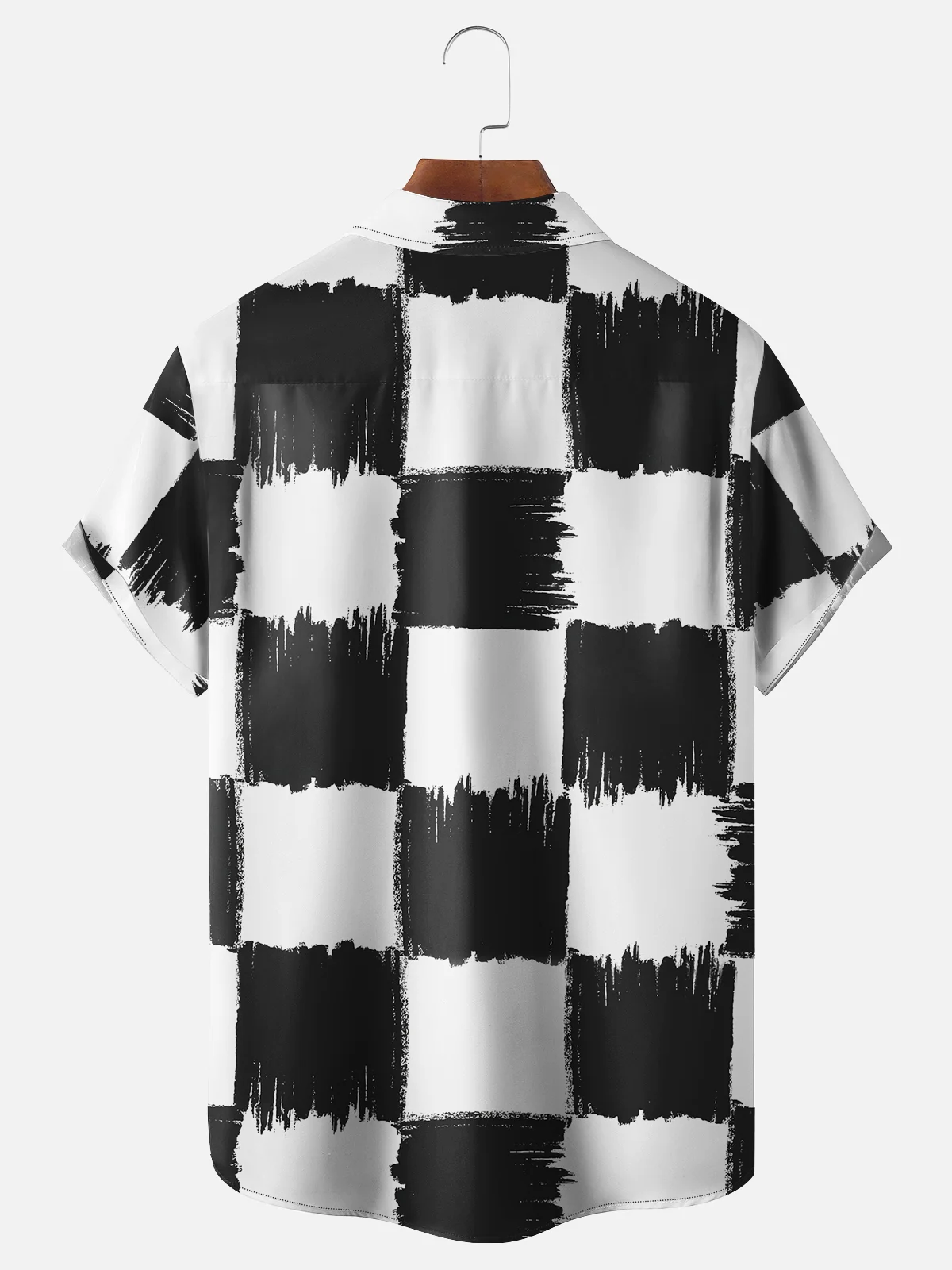 Hardaddy x Coffee Man Moisture Wicking Geometric Sheep Chest Pocket Hawaiian Shirt