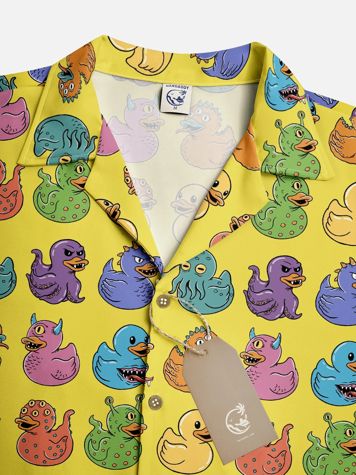Hardaddy X Artist Coffee Man Moisture-wicking Ducks Aloha Camp Shirt