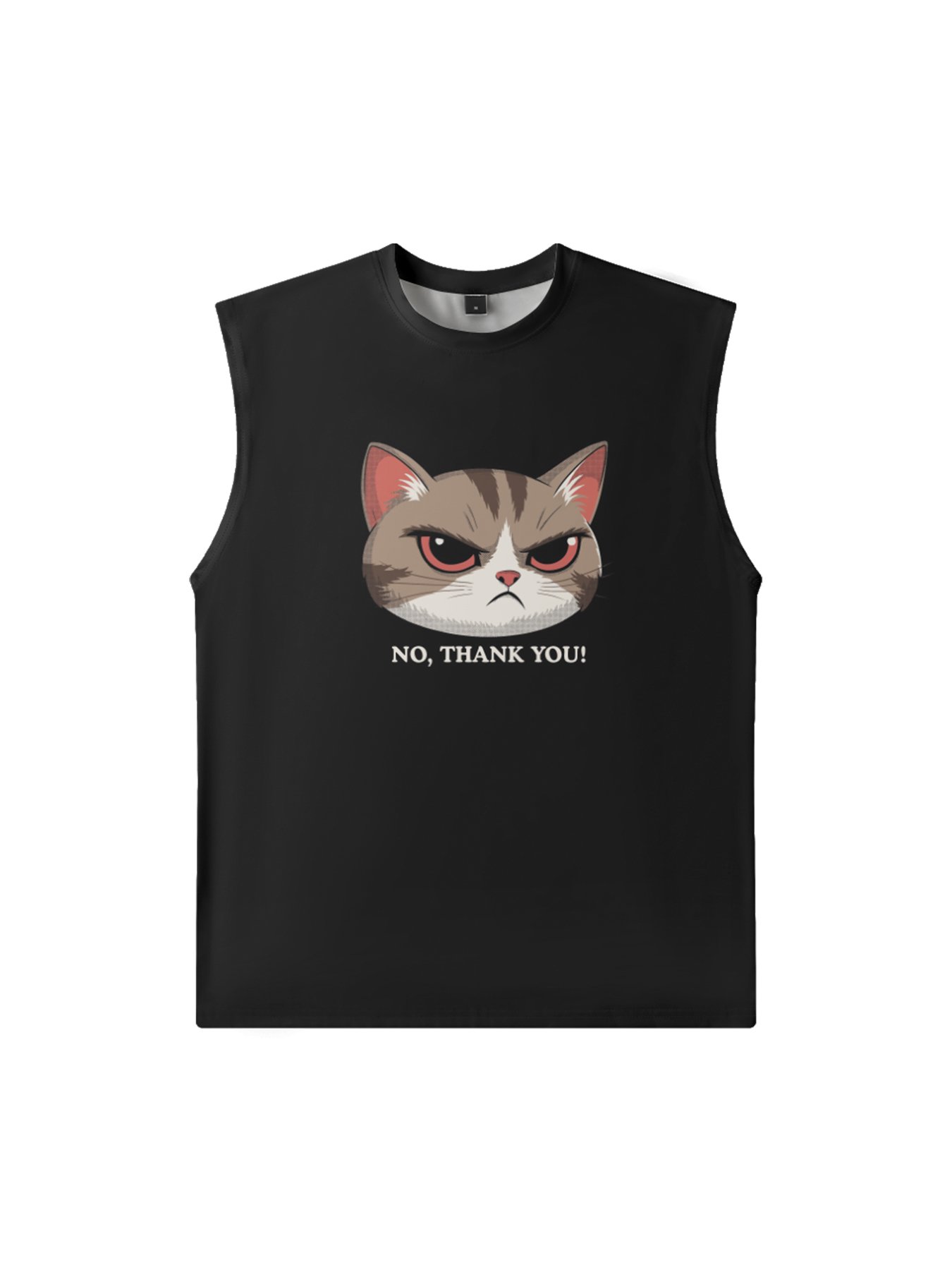 Hardaddy X Artist Contatoeoli Studio Mens Crewneck Tank Tops Cat Beach Sleeveless Shirt
