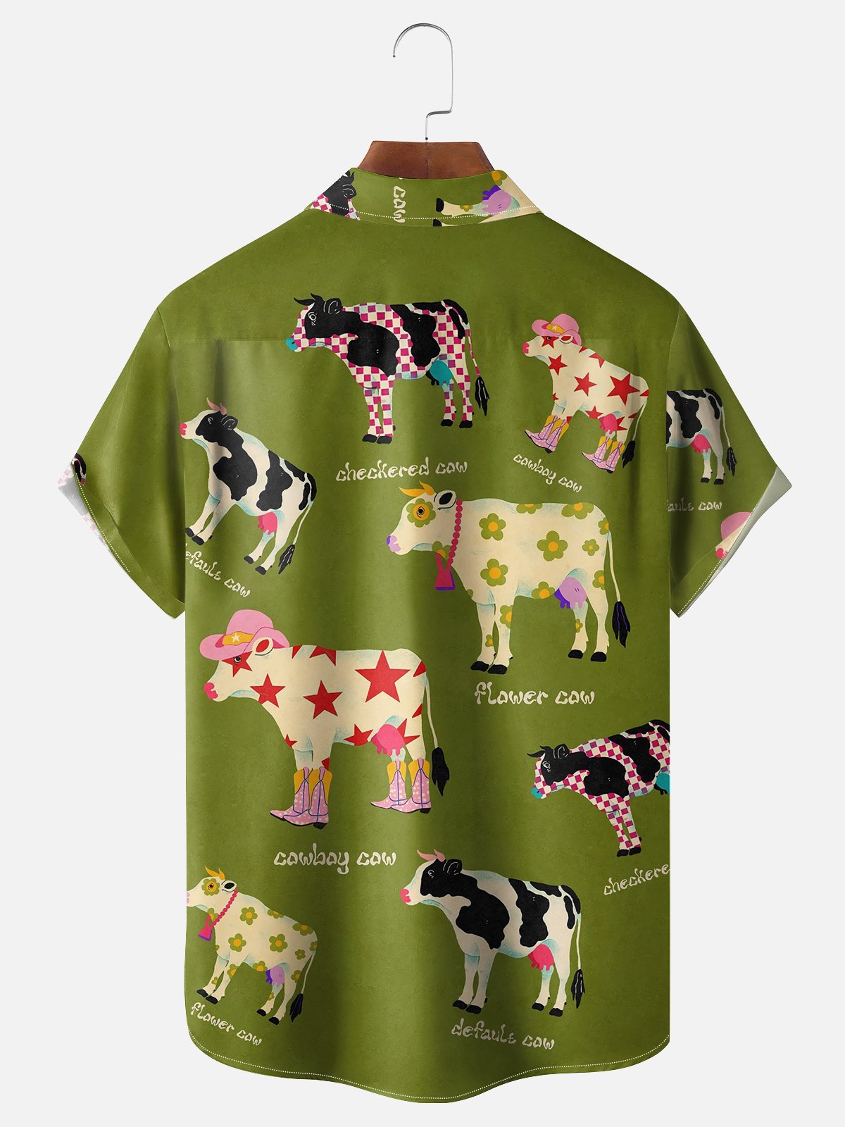 Hardaddy x Andreea Dumuta Moisture Wicking Cow Chest Pocket Hawaiian Shirt