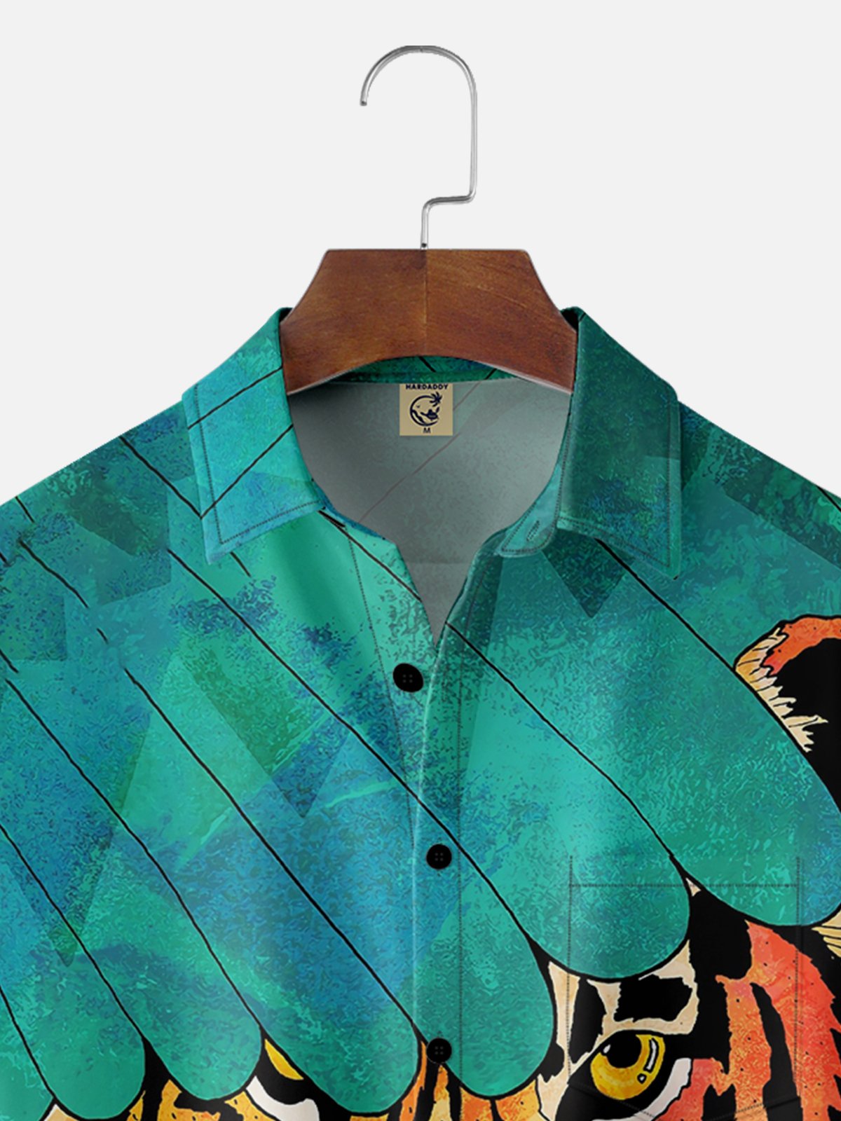 Hardaddy x Stephen Wade Moisture-wicking Dream Tiger Chest Pocket Hawaiian Shirt