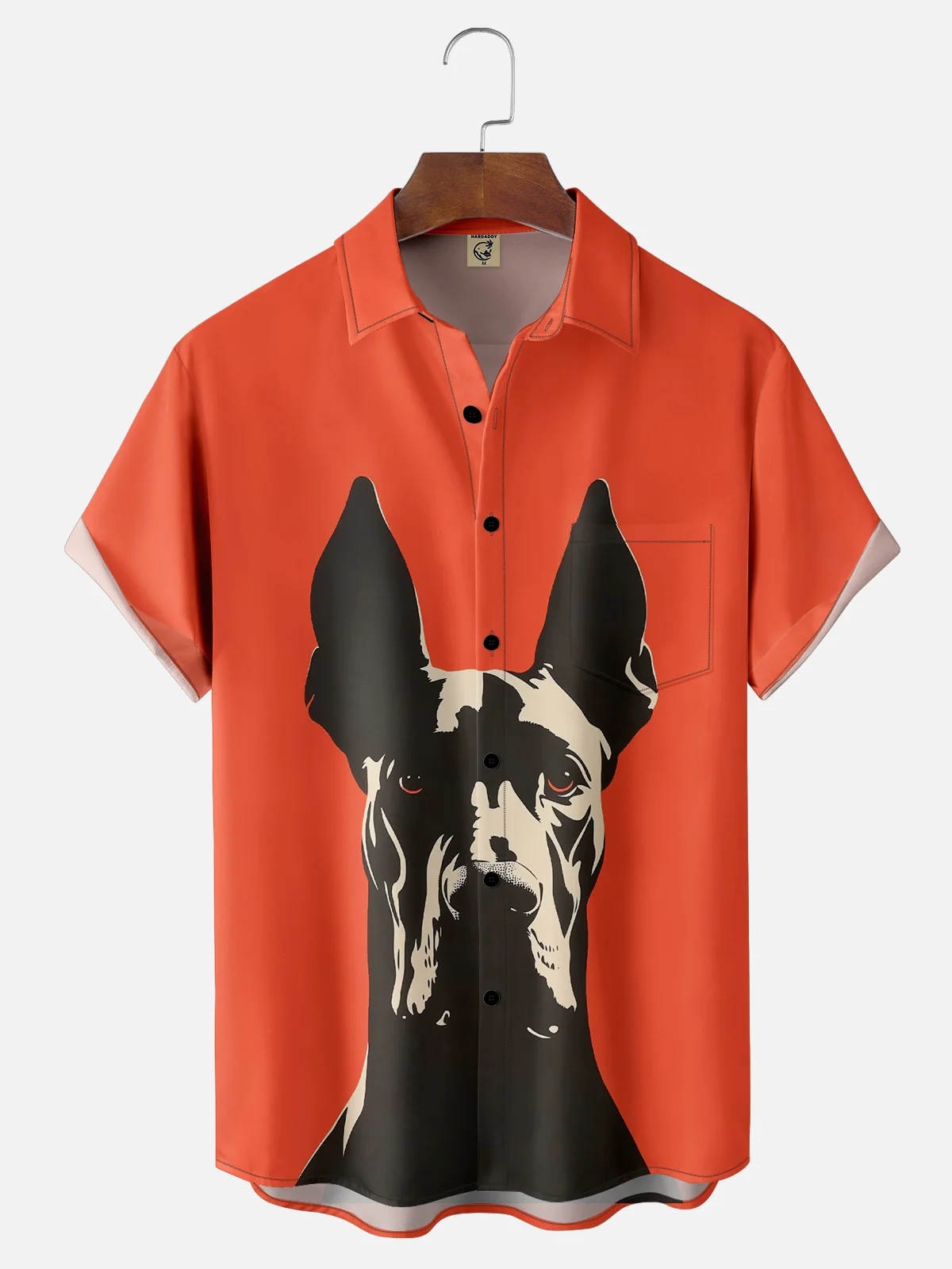 Moisture-wicking Doberman Chest Pocket Casual Shirt
