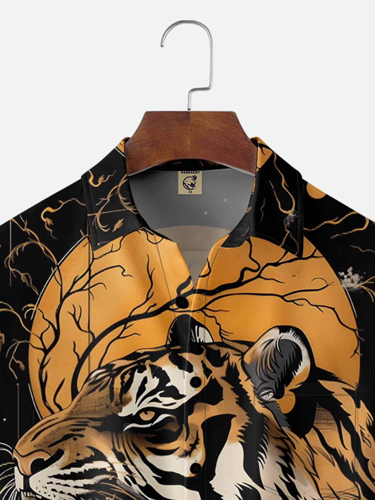Moisture-wicking Japanese Tiger Chest Pocket Hawaiian Shirt