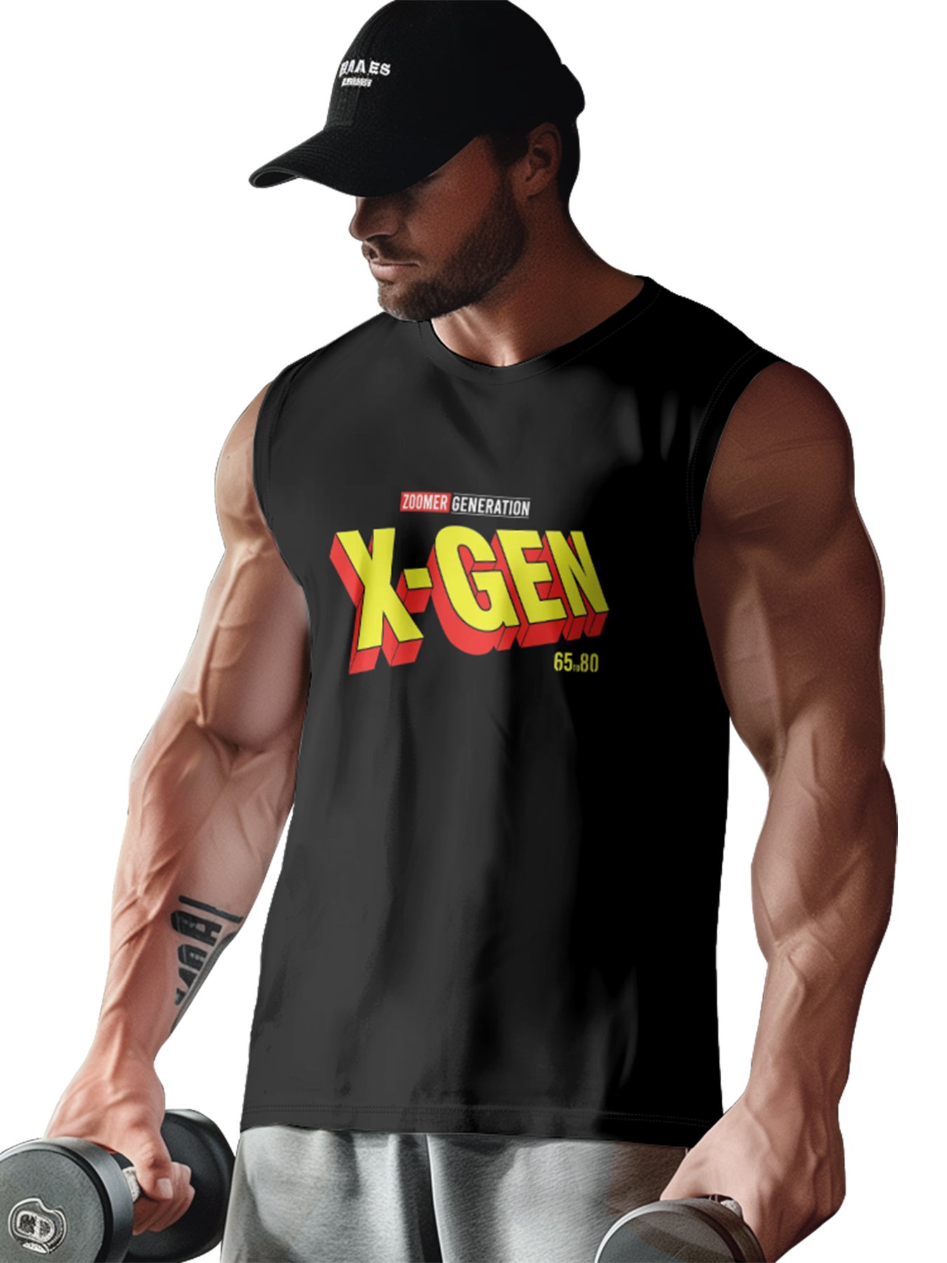Hardaddy X Artist Contatoeoli Studio Mens Crewneck Tank Tops X-gen Beach Sleeveless Shirt