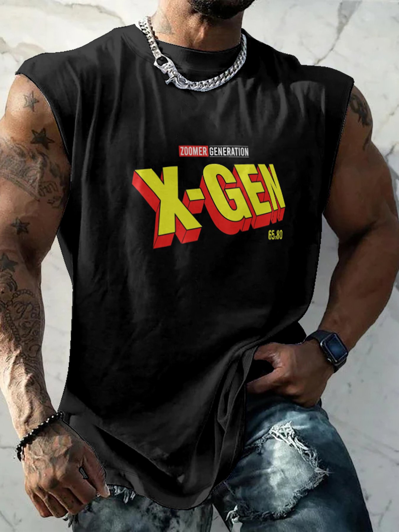 Hardaddy X Artist Contatoeoli Studio Mens Crewneck Tank Tops X-gen Beach Sleeveless Shirt