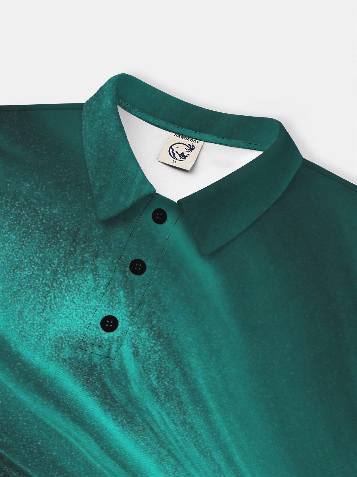 Moisture Wicking 3D Abstract Gradient Color Stripes Short Sleeve Golf Polo